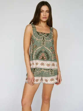 CompressionFit Button Back Cami Mezzo Sage