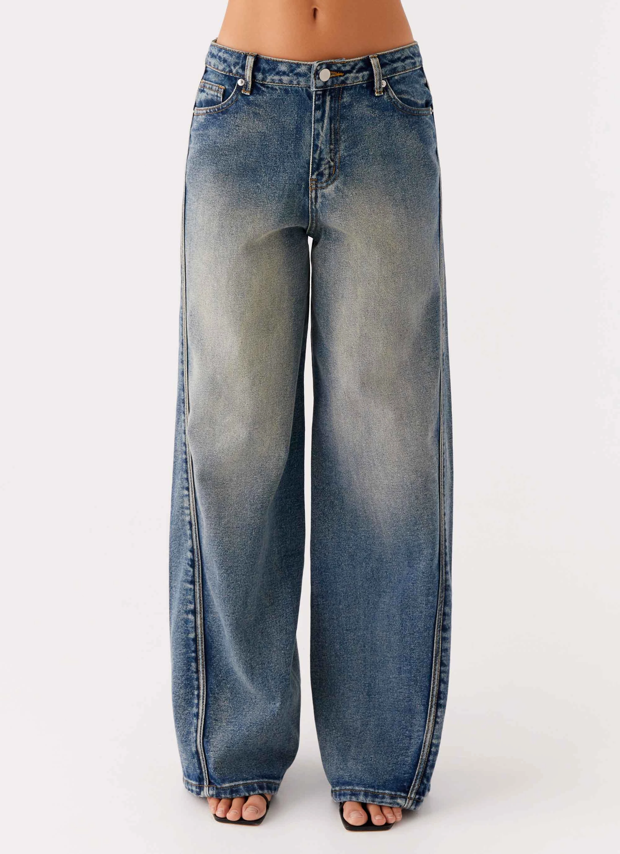Calico Denim Jeans - Indigo Plain style