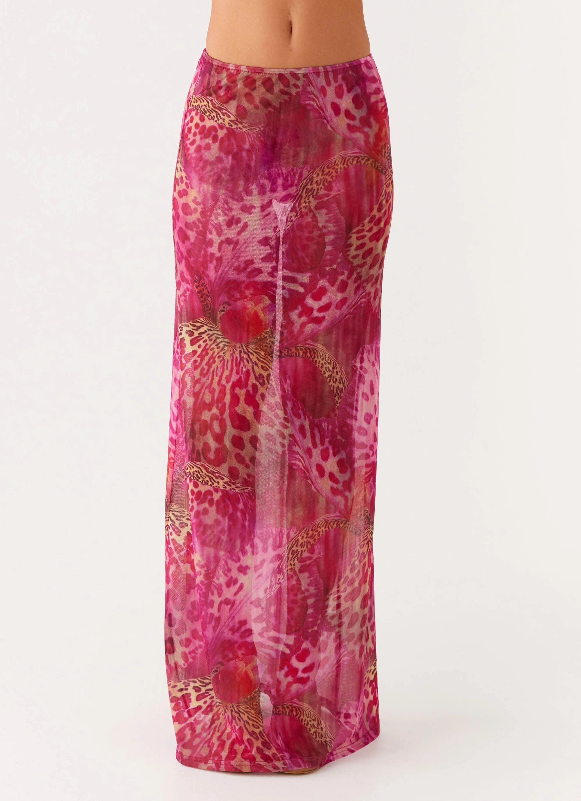 On The Go AllDayCompression Camellia Maxi Skirt - Lavender Lagoon