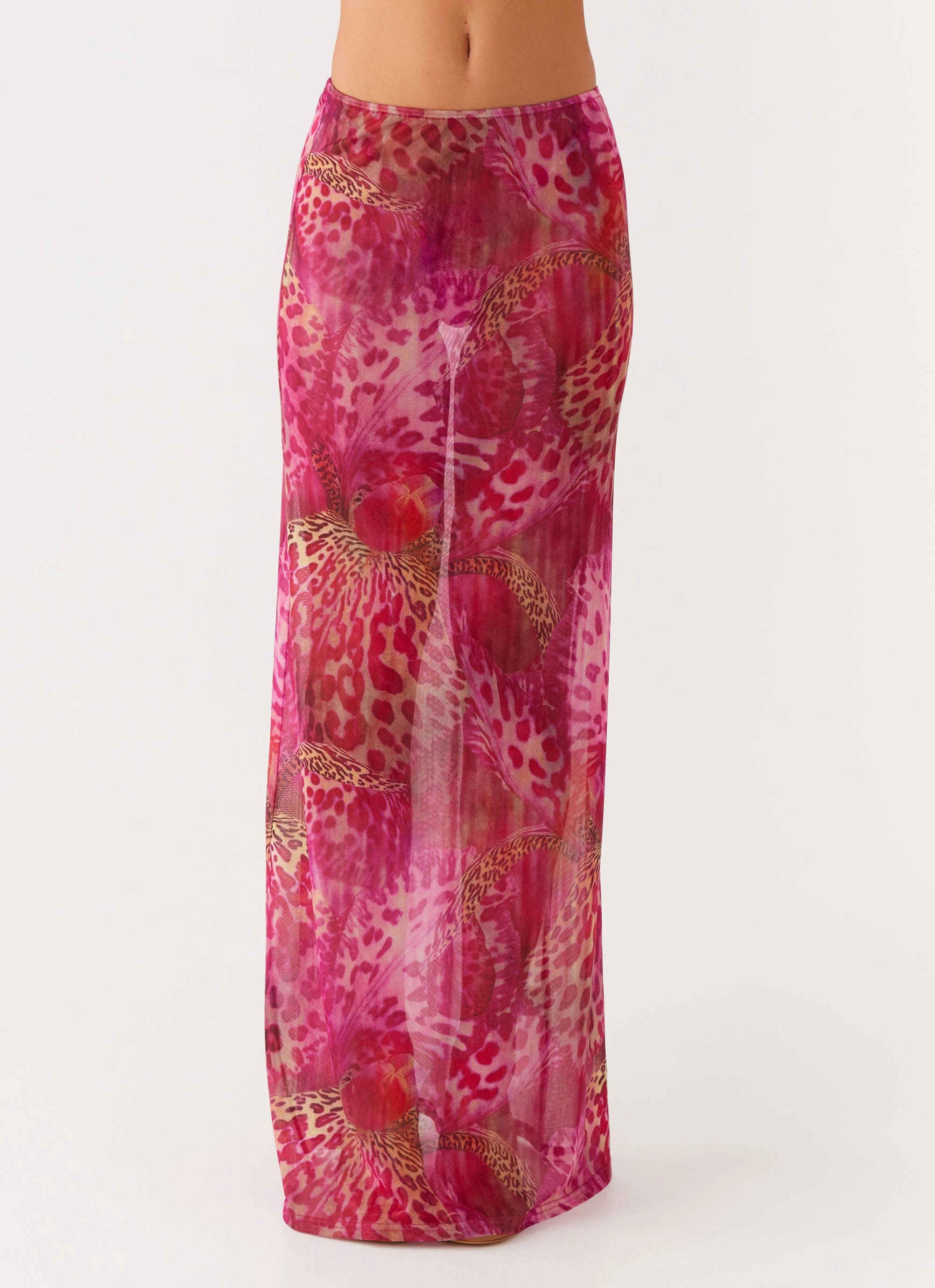 Key Feature Odor control Camellia Maxi Skirt - Lavender Lagoon