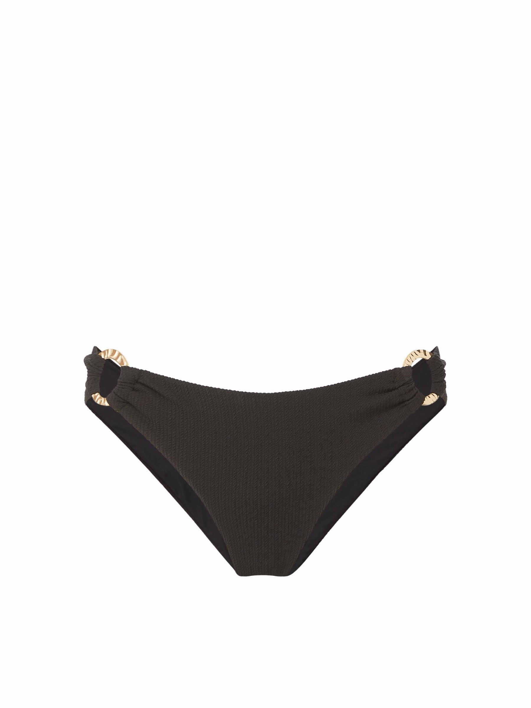 Colorfast Material Lightweight Padding Camilla Ring Bottom Black Texture