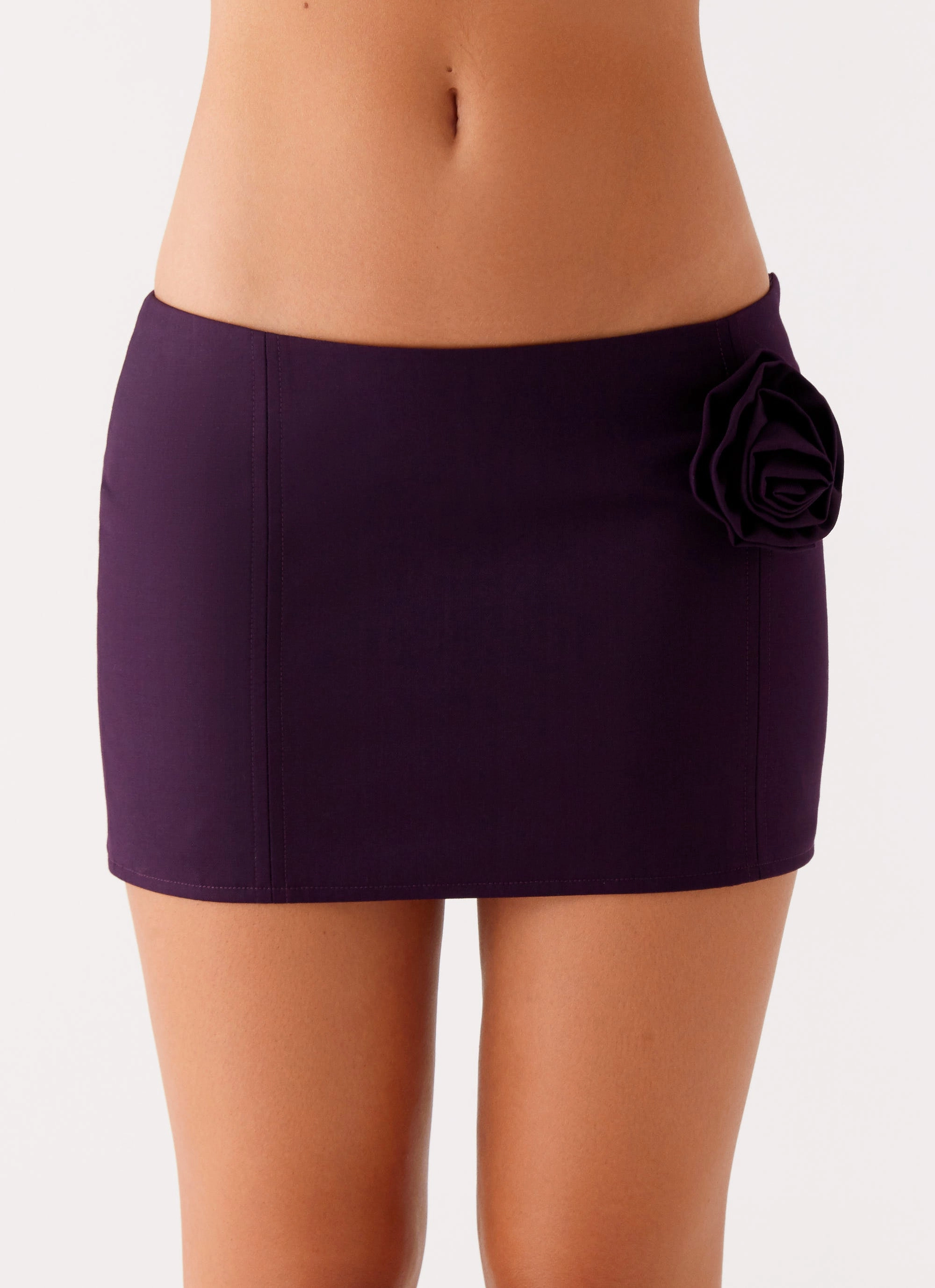 Campbell Mini Skirt - Plum Odor control