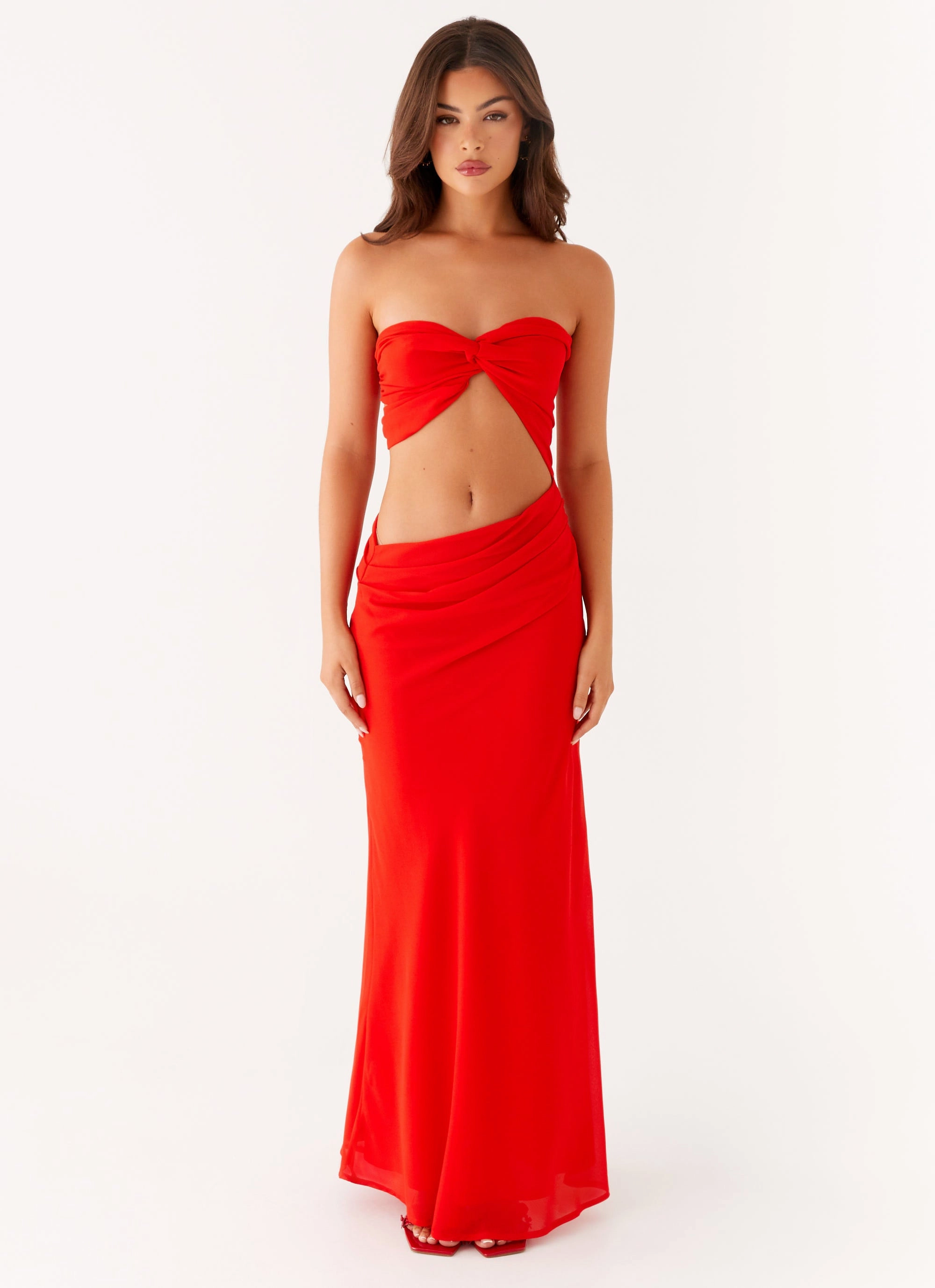 Cool Structure Carla Maxi Dress - Red