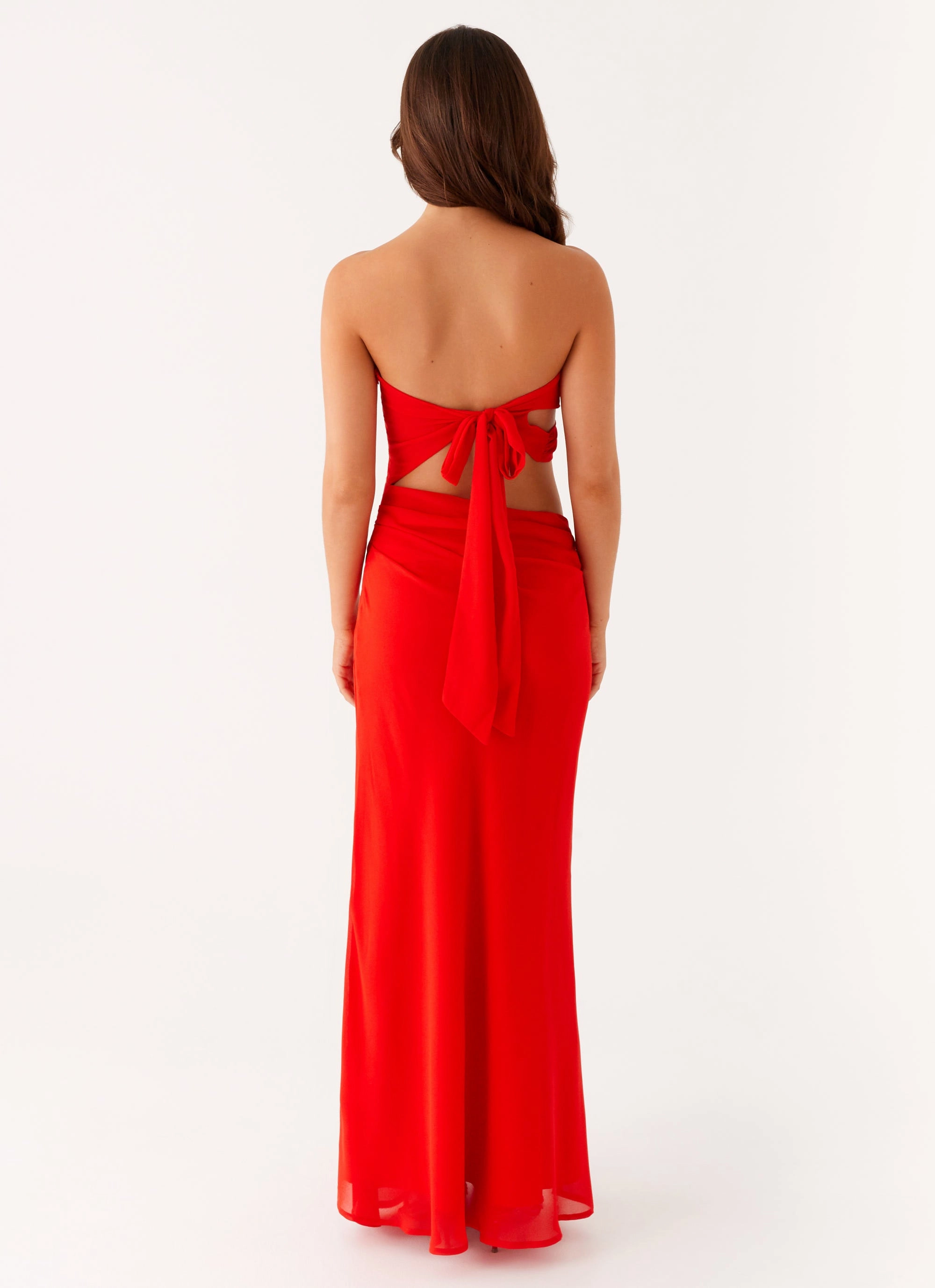 Cool Finish windproof Carla Maxi Dress - Red