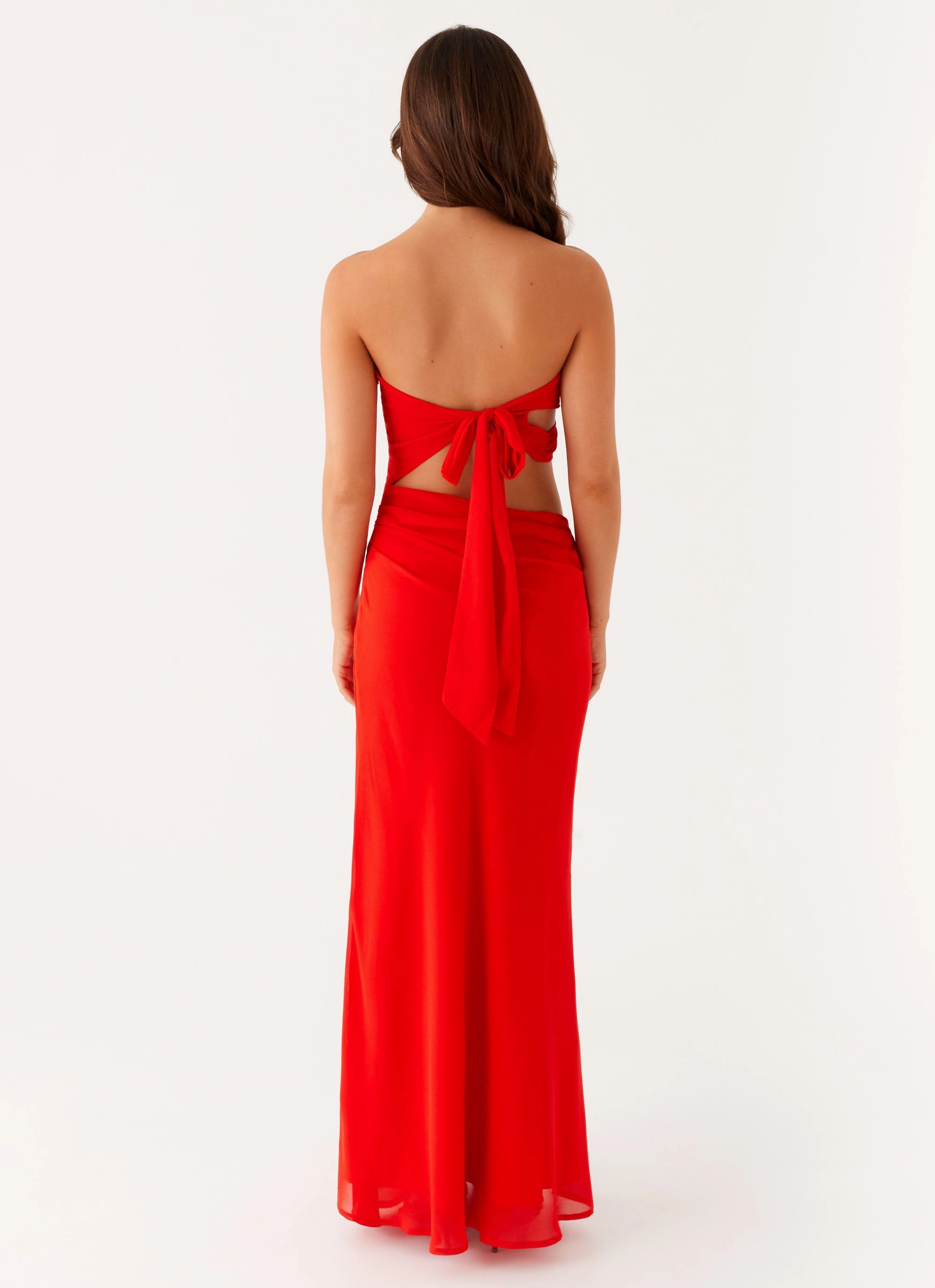 Active Outfit Sophisticated Line Carla Maxi Dress - Red