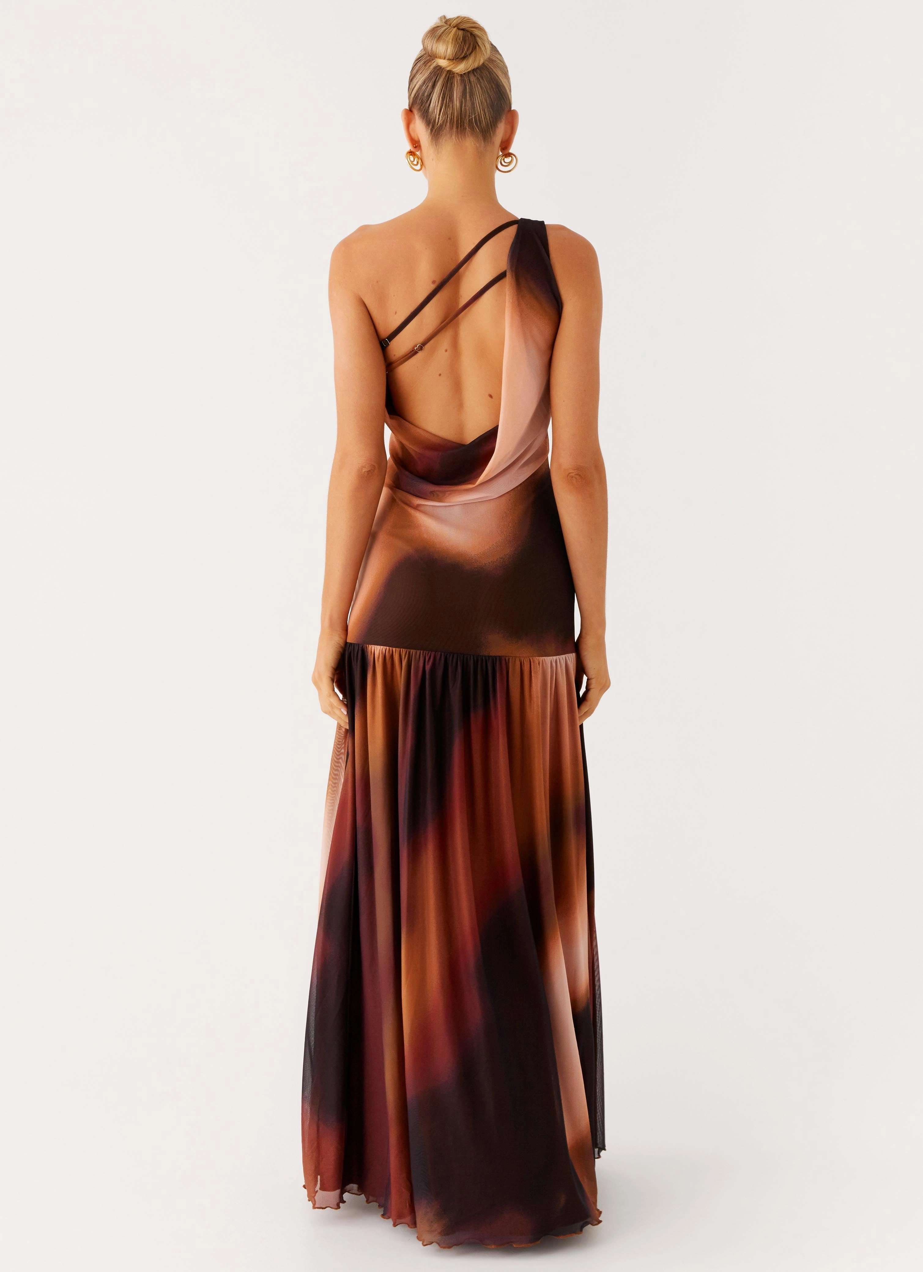 Classic Touch Balanced Look Carlina Maxi Dress - Black Gradient