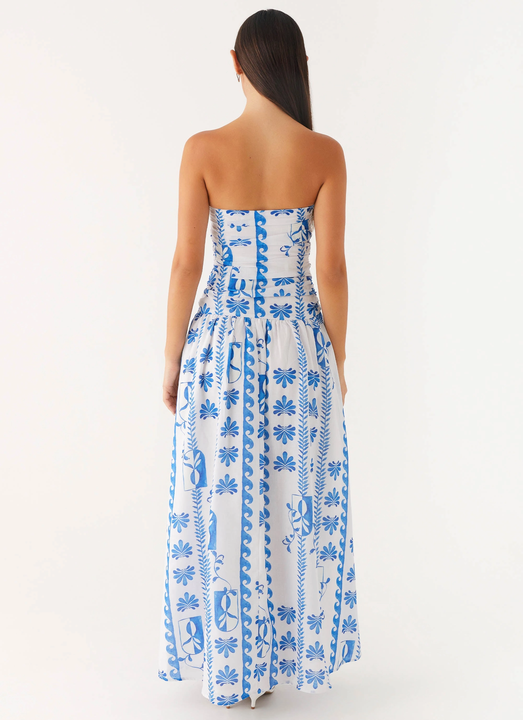 Stylish Layer Lightweight Layer Carmel Maxi Dress - Floral Wave