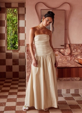Ceremony Ready Wedding Style Carmel Maxi Dress - Ivory