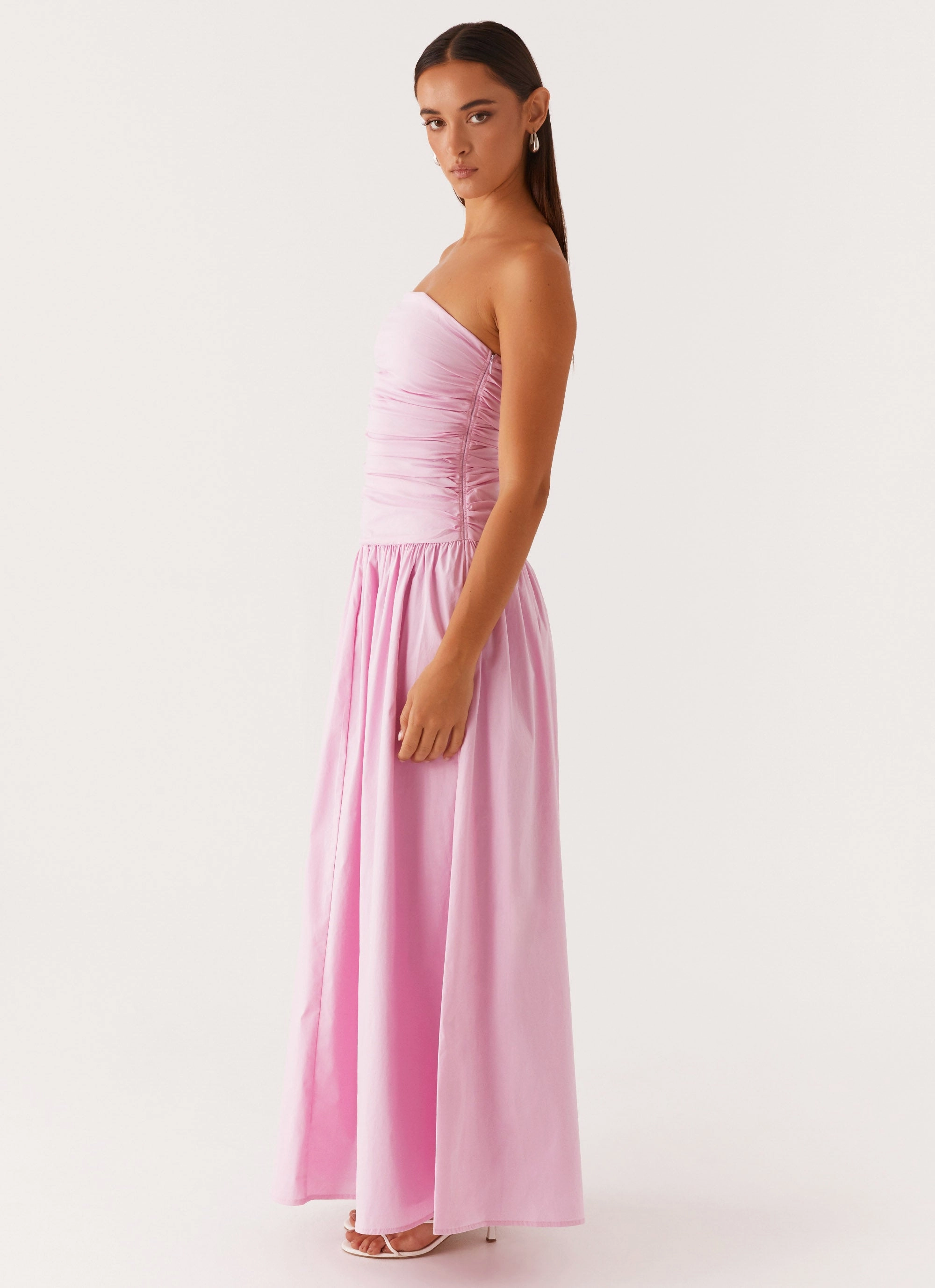 Carmel Maxi Dress - Pink Day Glow Lounge Texture