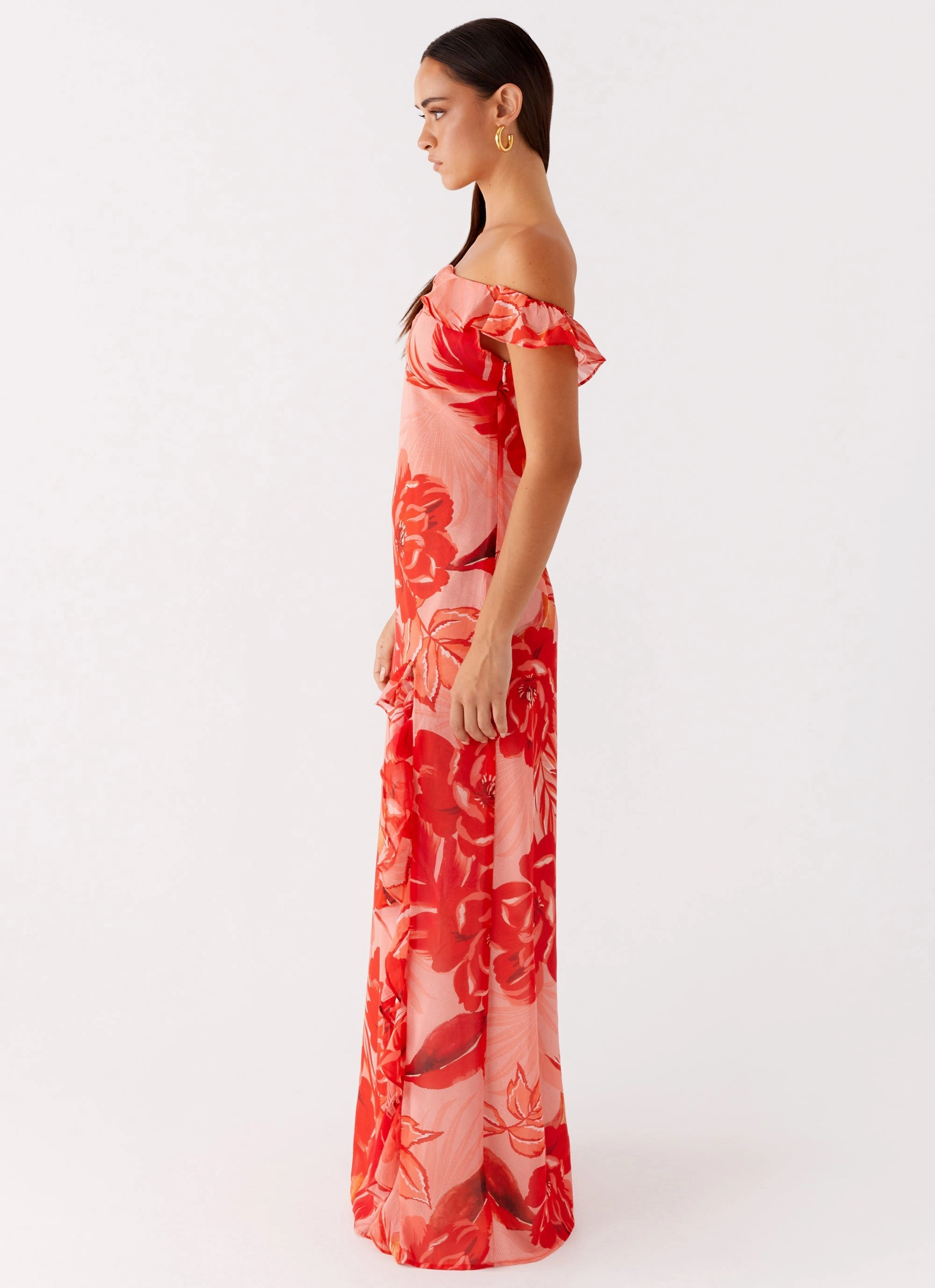Cassiday Maxi Dress - Sicily Sunsets Print Easy Style Chill Mode