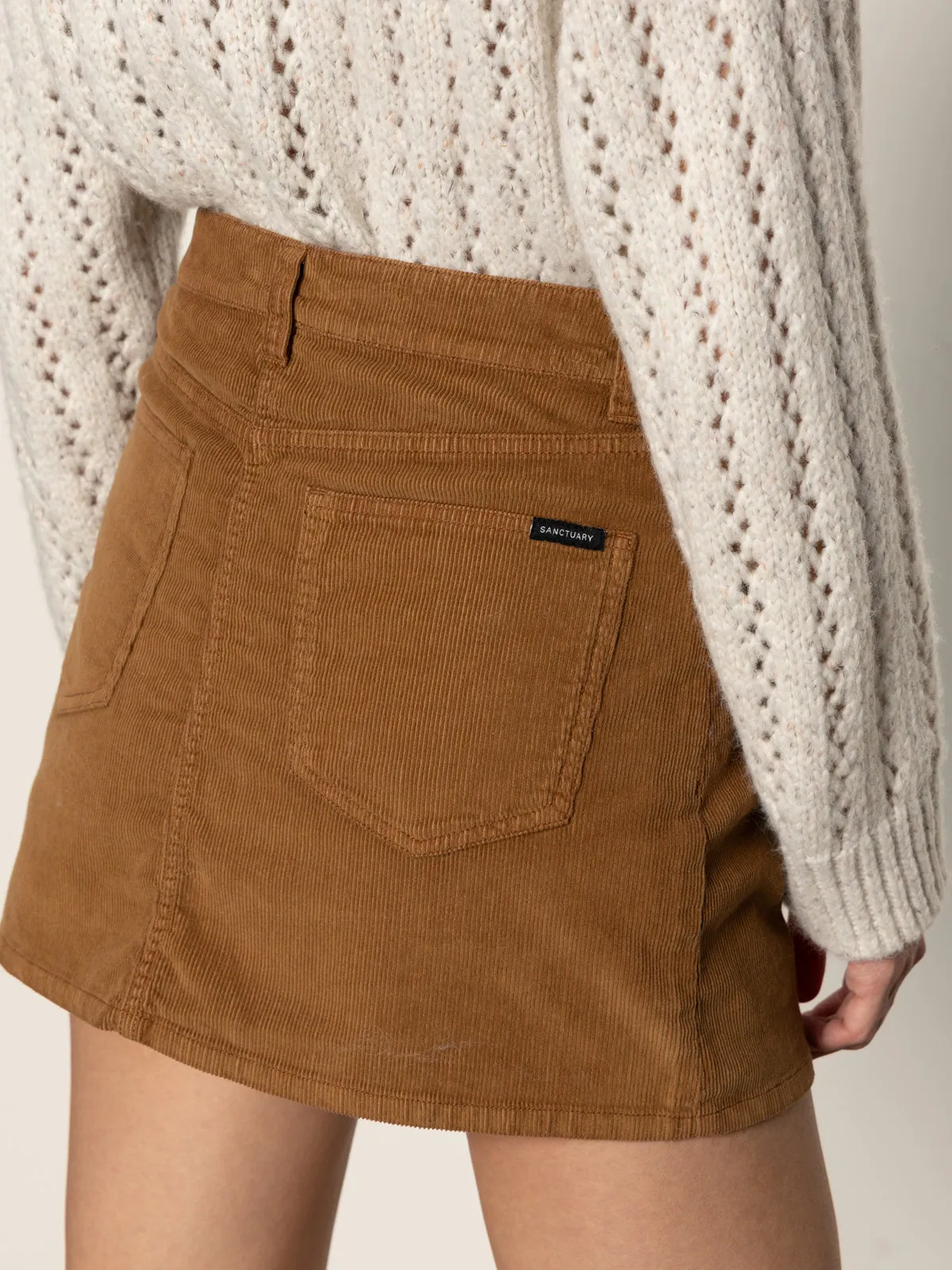 Briar Corduroy Mini Skirt Bronze Timeless Wear