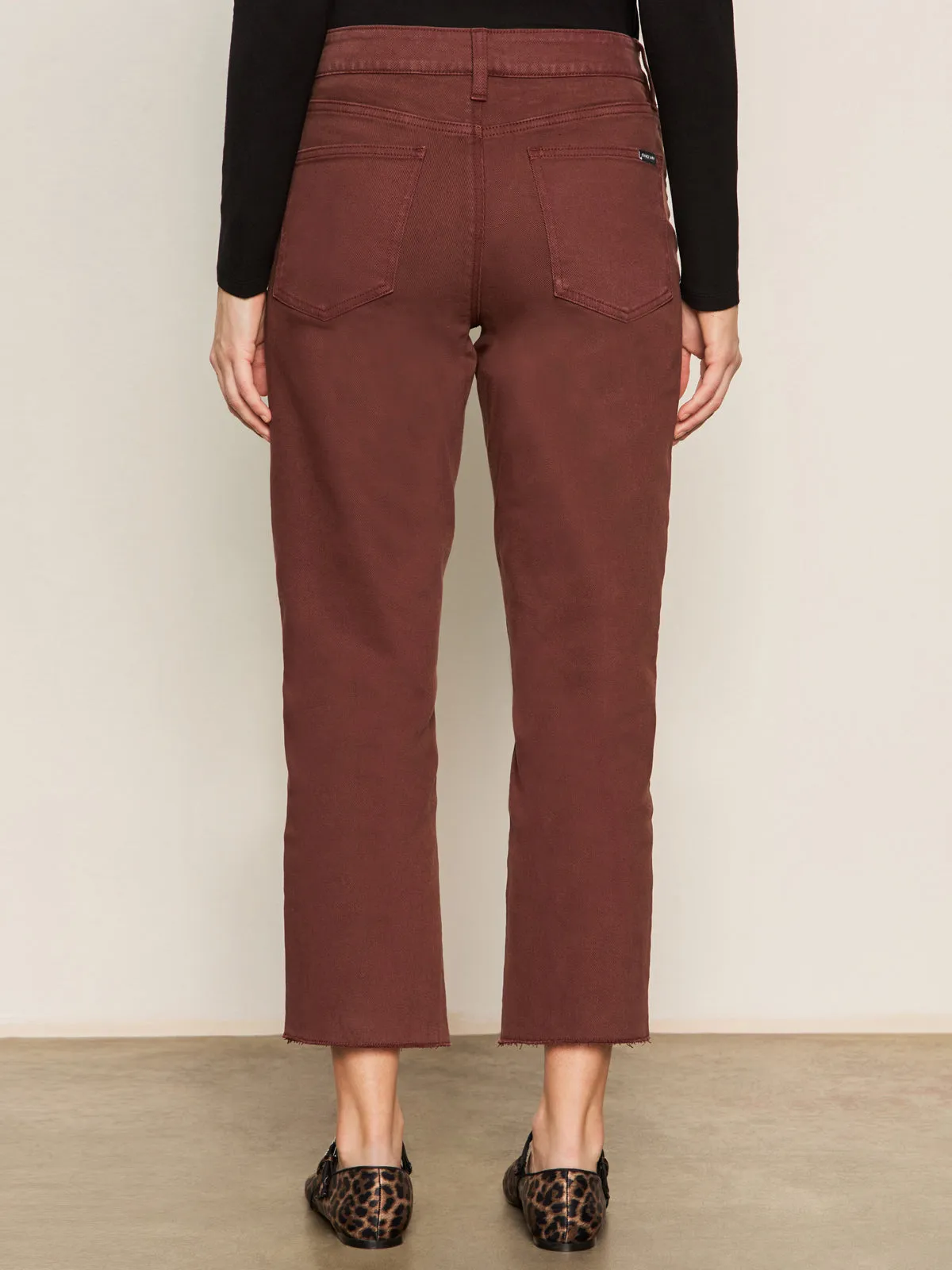 Chilly Comfort Comfy Wearable Cadence 90's Straight Crop Jean Chicory