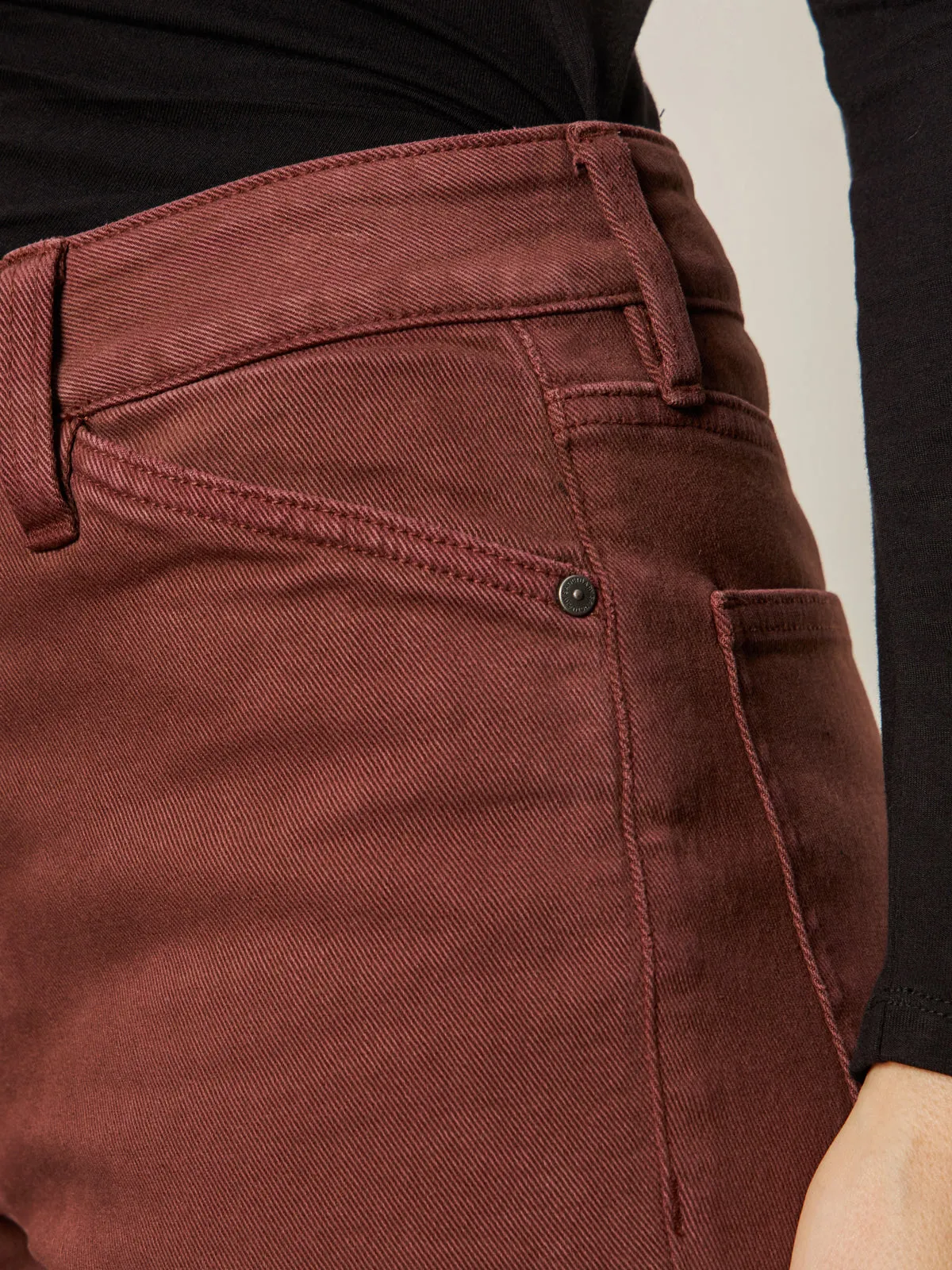 Cadence 90's Straight Crop Jean Chicory Anti Pilling