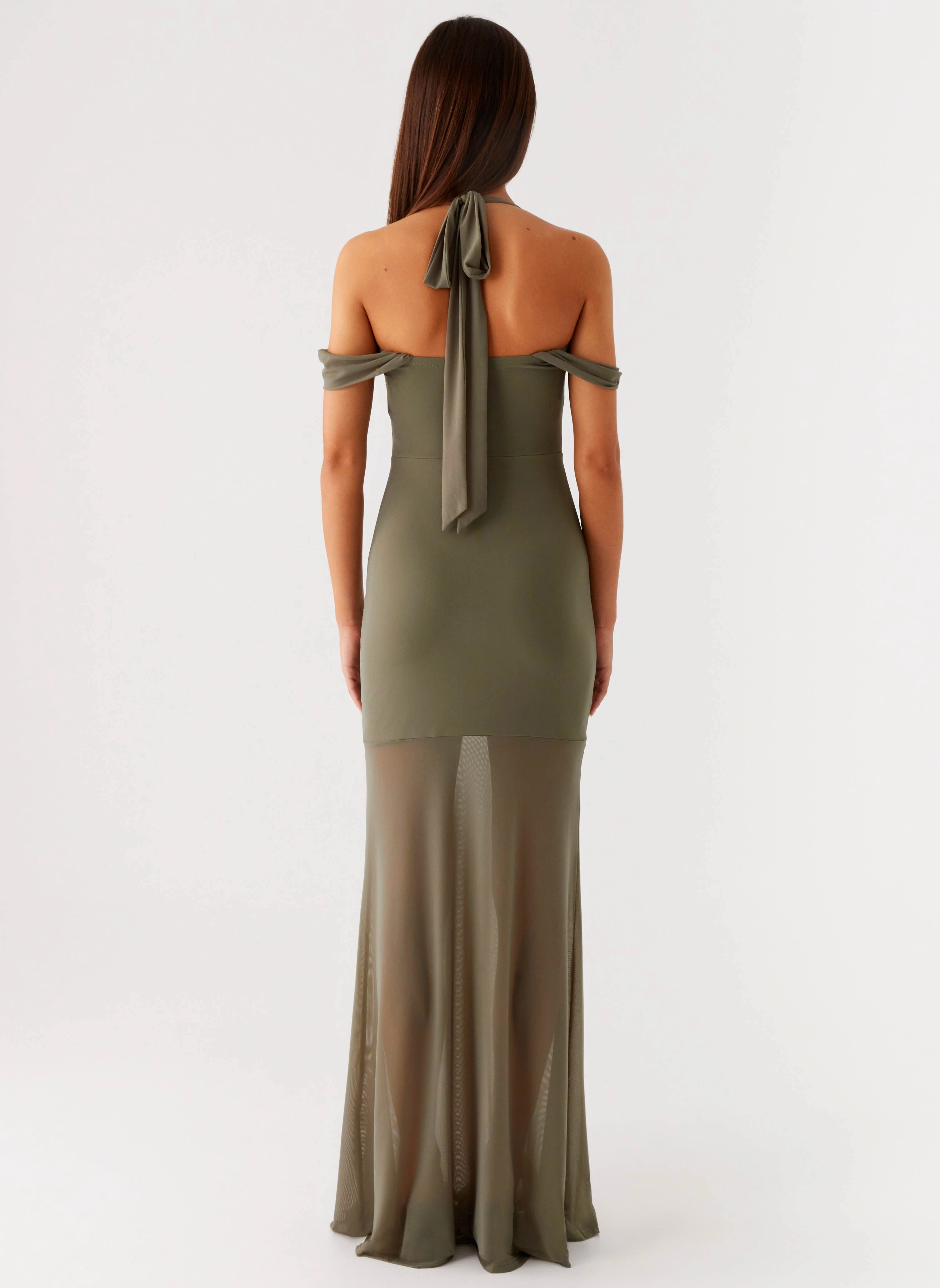 Ivy Lane Maxi Dress - Olive Lightweight Grab Quick