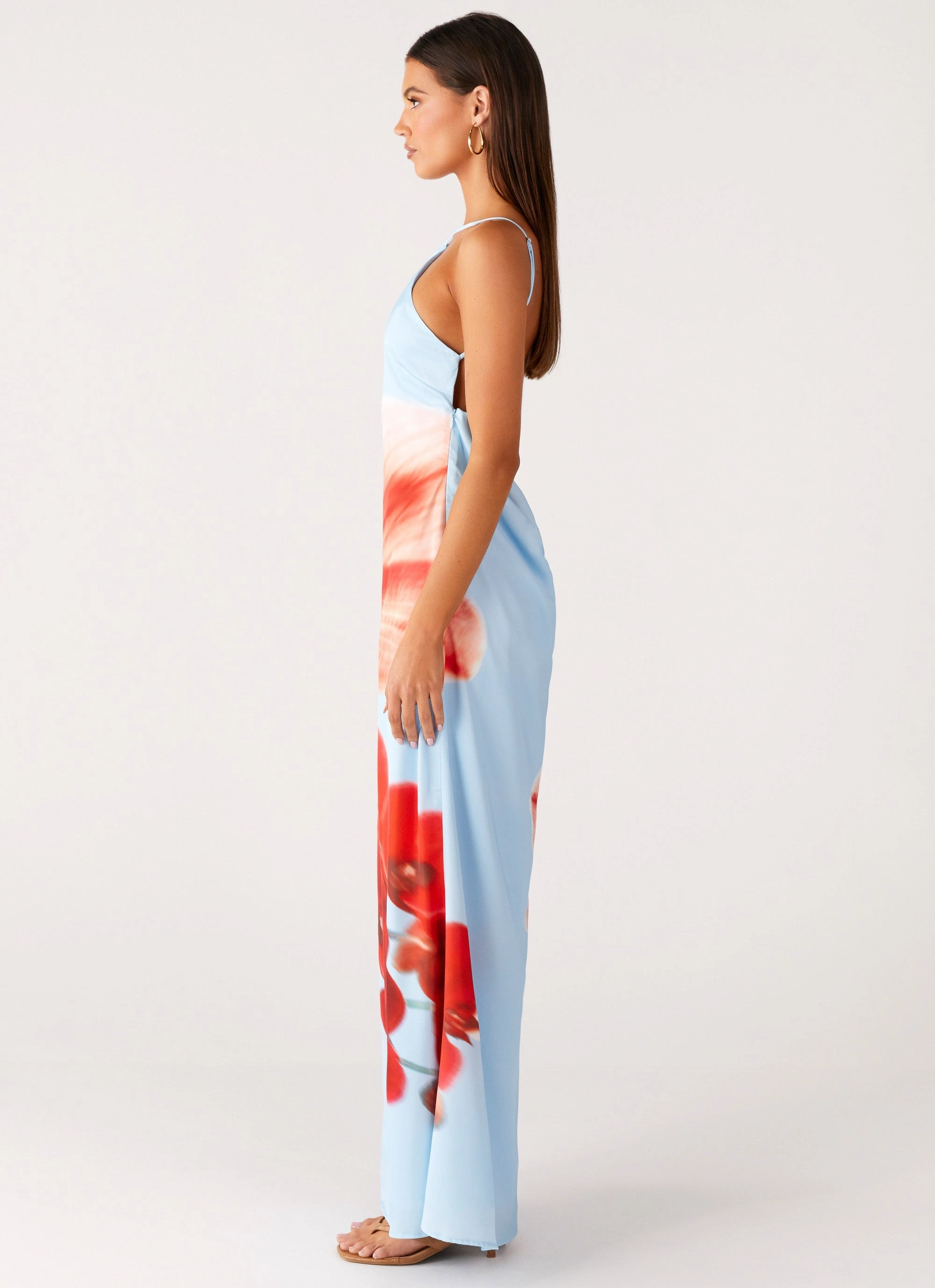 Flow Line Chloe Maxi Dress - Turquoise Bloom