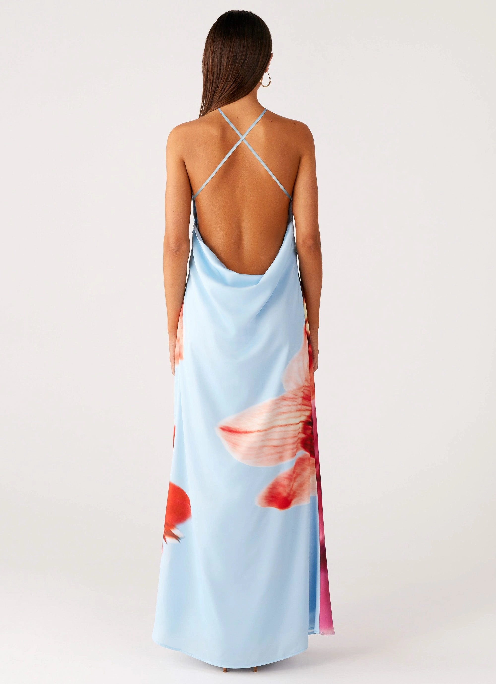 Chloe Maxi Dress - Turquoise Bloom Timeless fitted silhouette