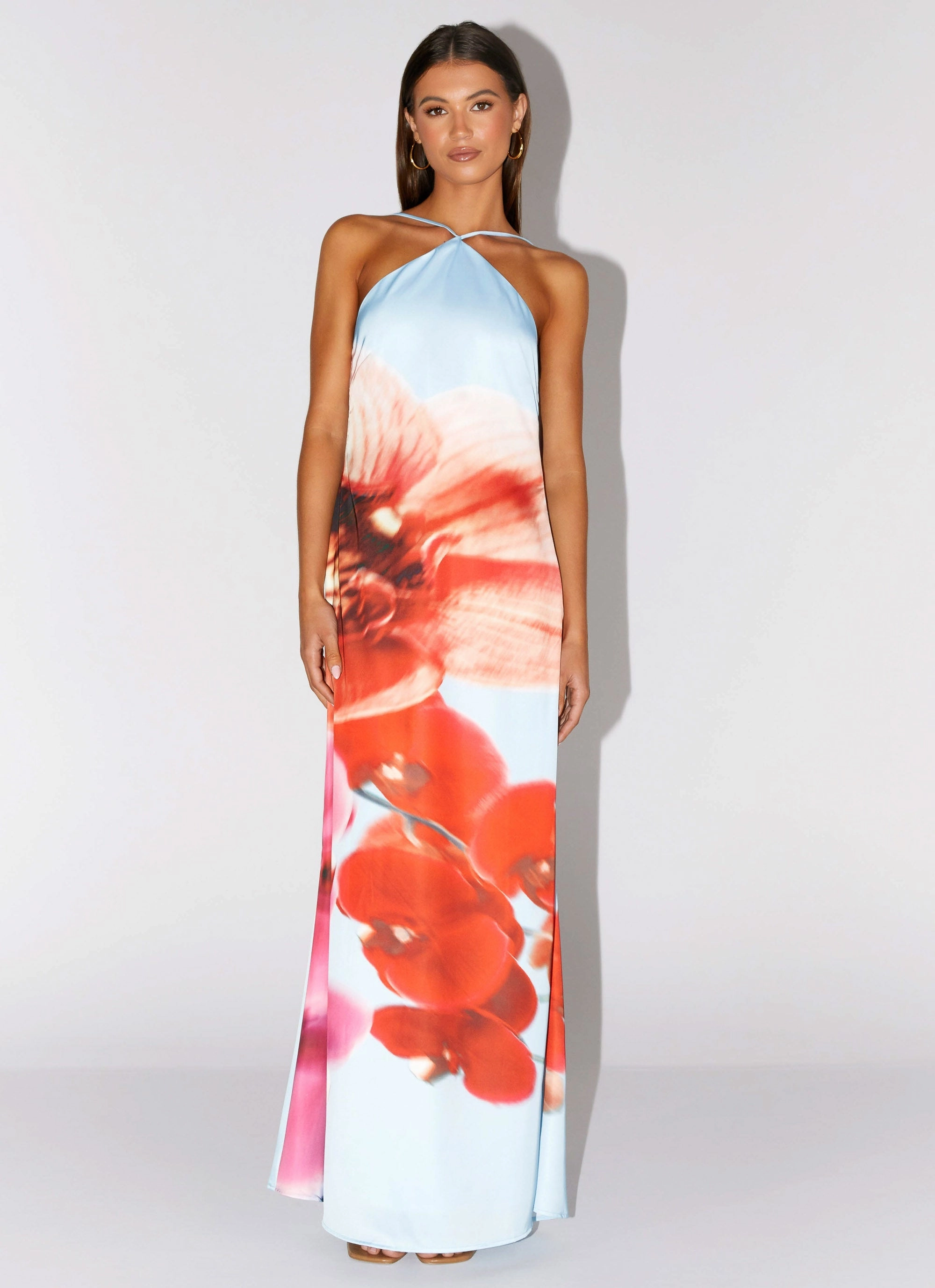 Perfect For Work Editor??s-Pick Chloe Maxi Dress - Turquoise Bloom