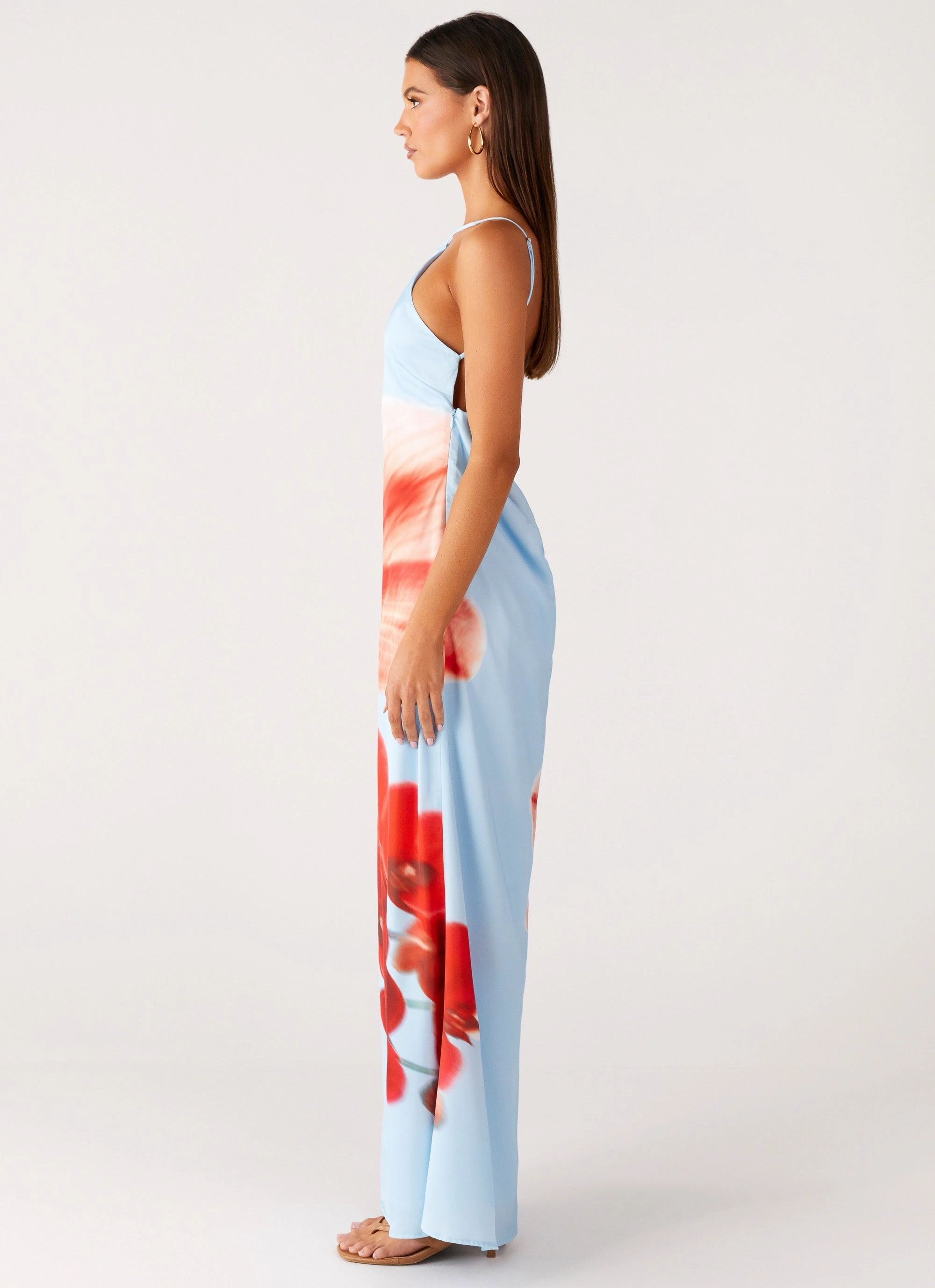 All Timewear Chloe Maxi Dress - Turquoise Bloom