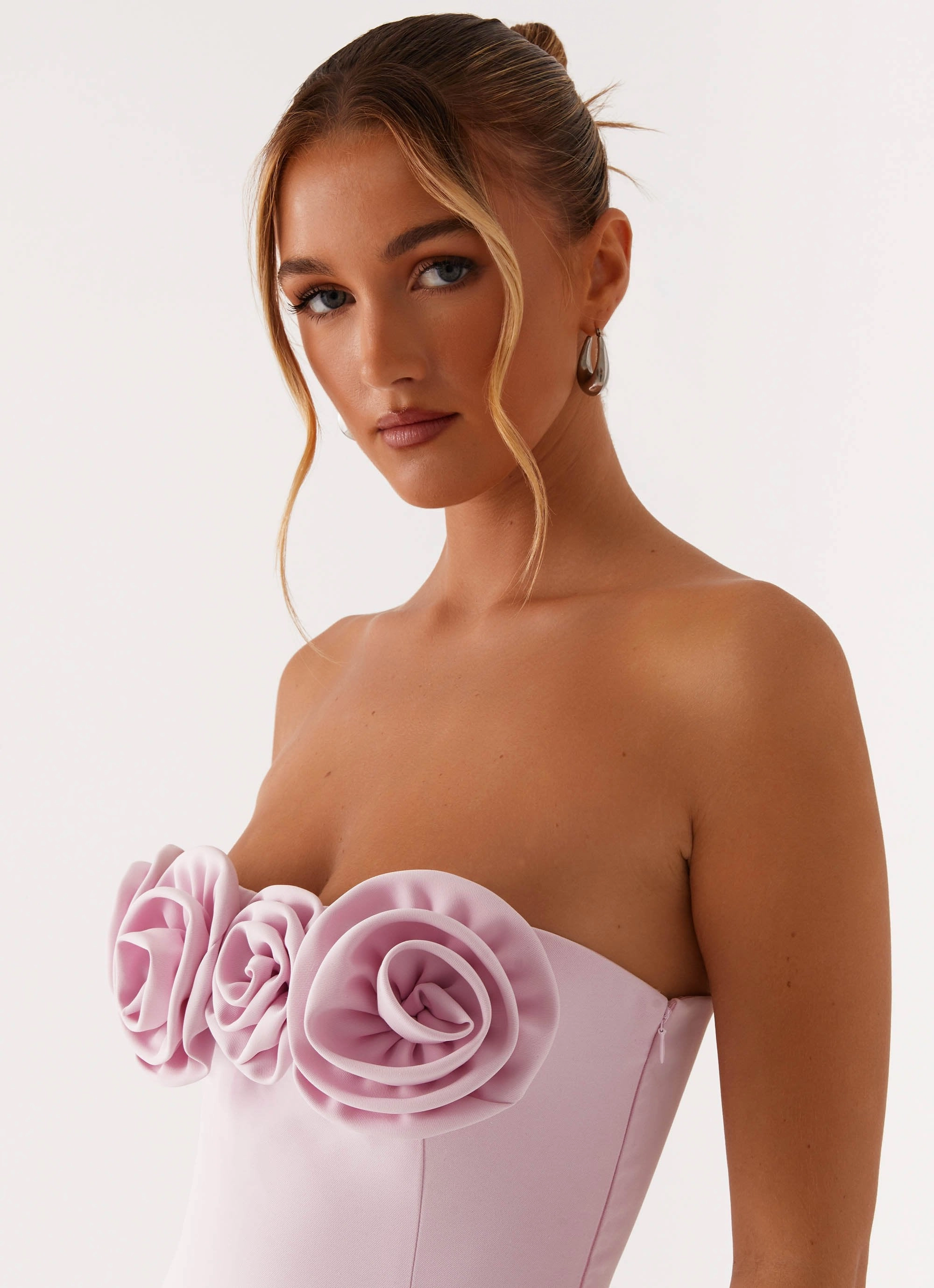 Patsie Strapless Mini Dress - Pink Modern Design