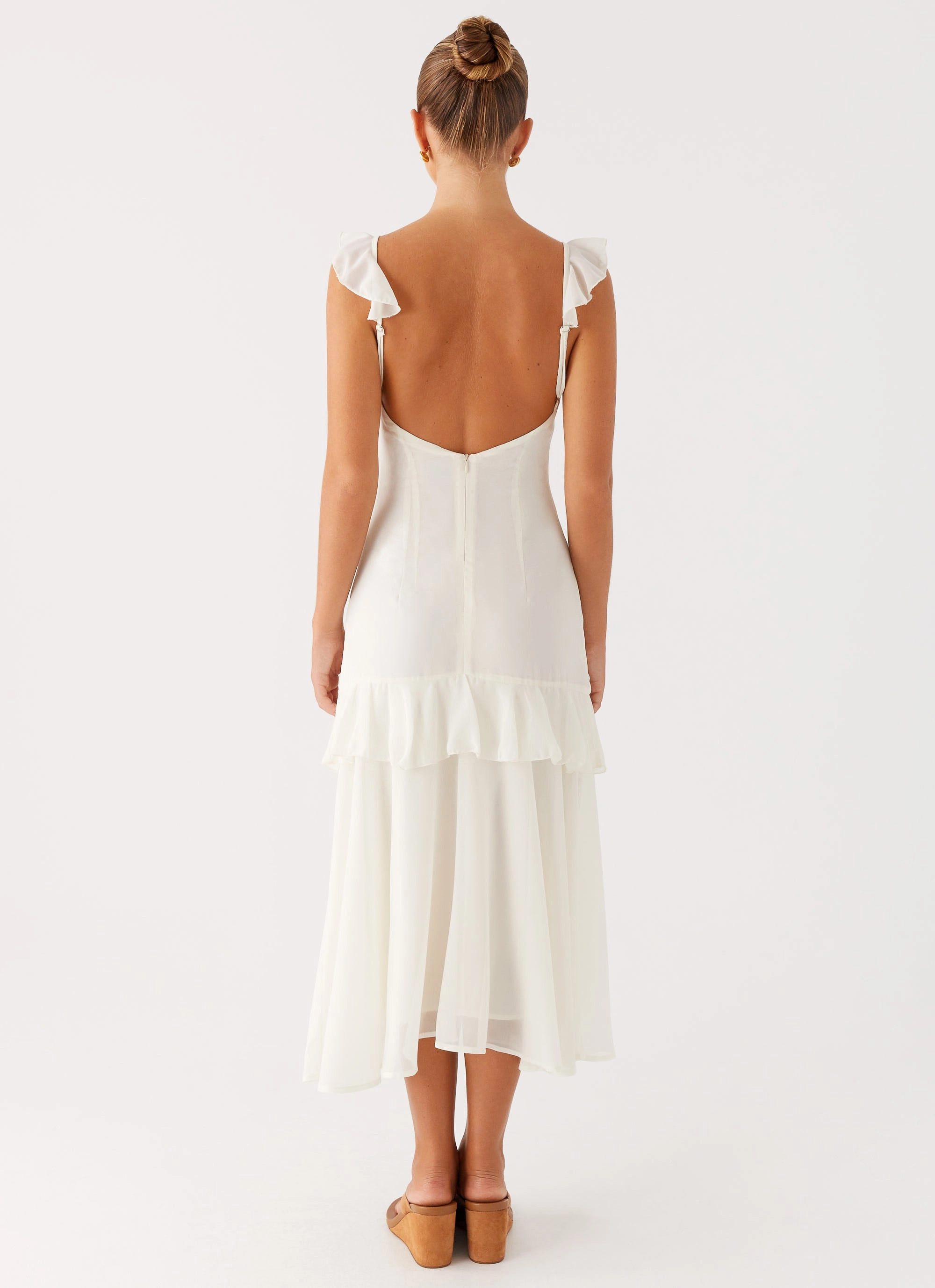 Celie Midi Dress - Ivory London Cool