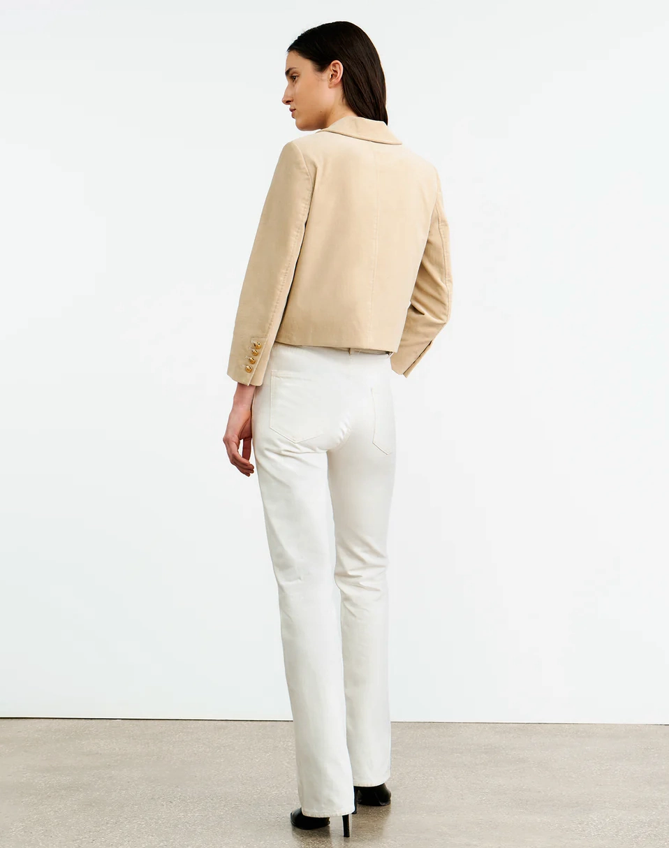 Chamonix Jacket in Limestone Softshell Fabric Technology