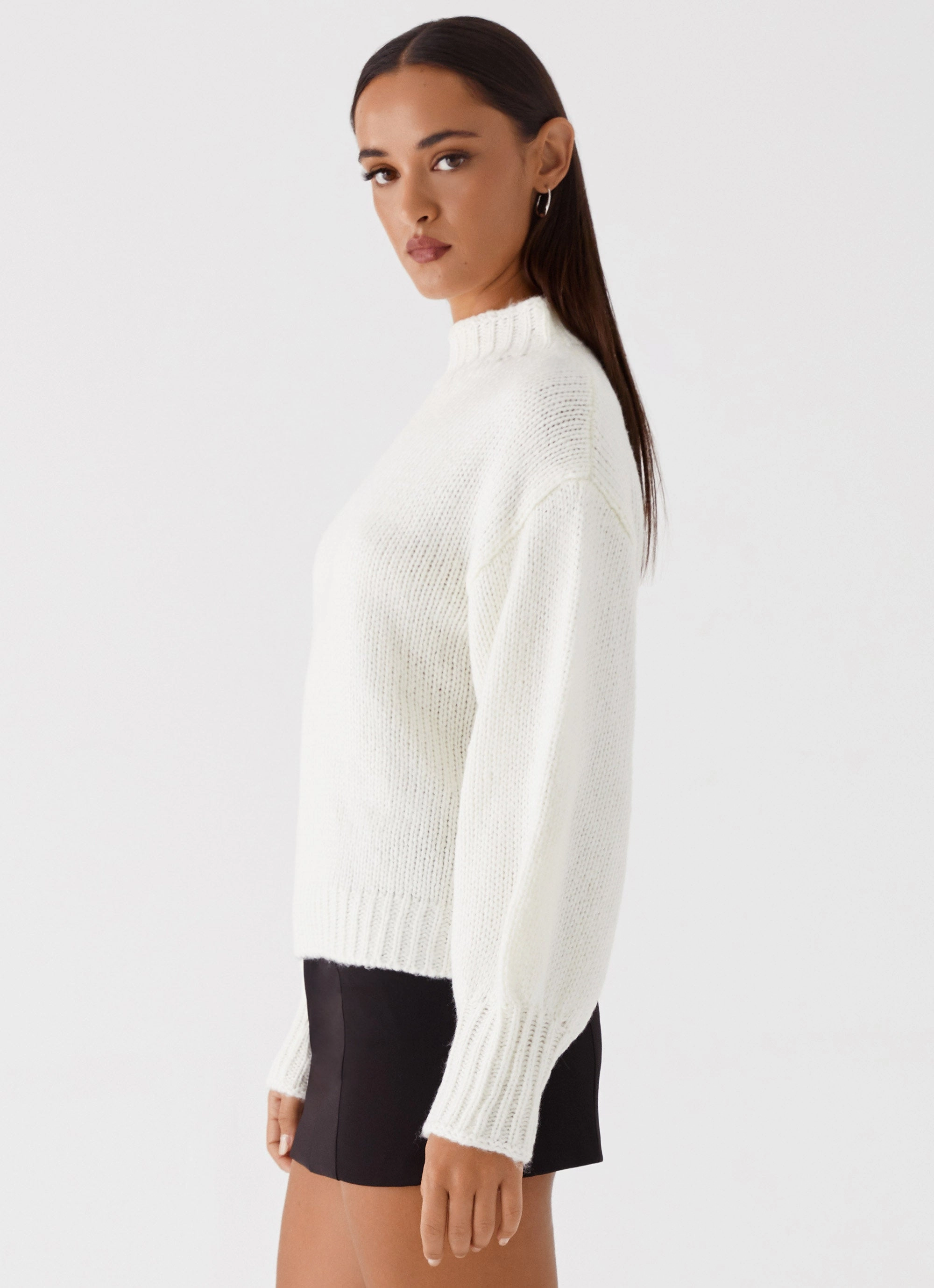 Stain Proof Charleston Knit Jumper - Off White