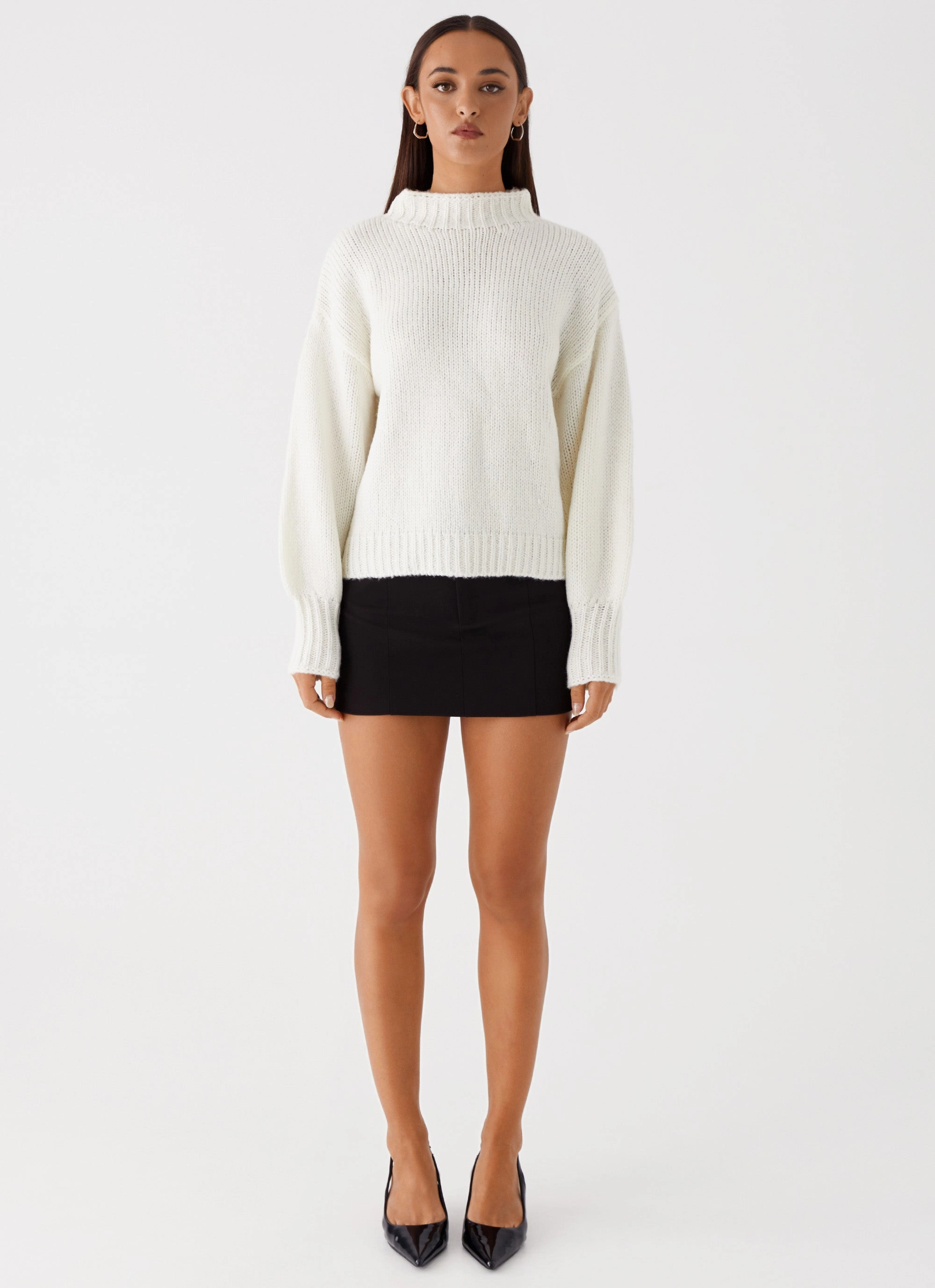 AntiPilling Finish Charleston Knit Jumper - Off White