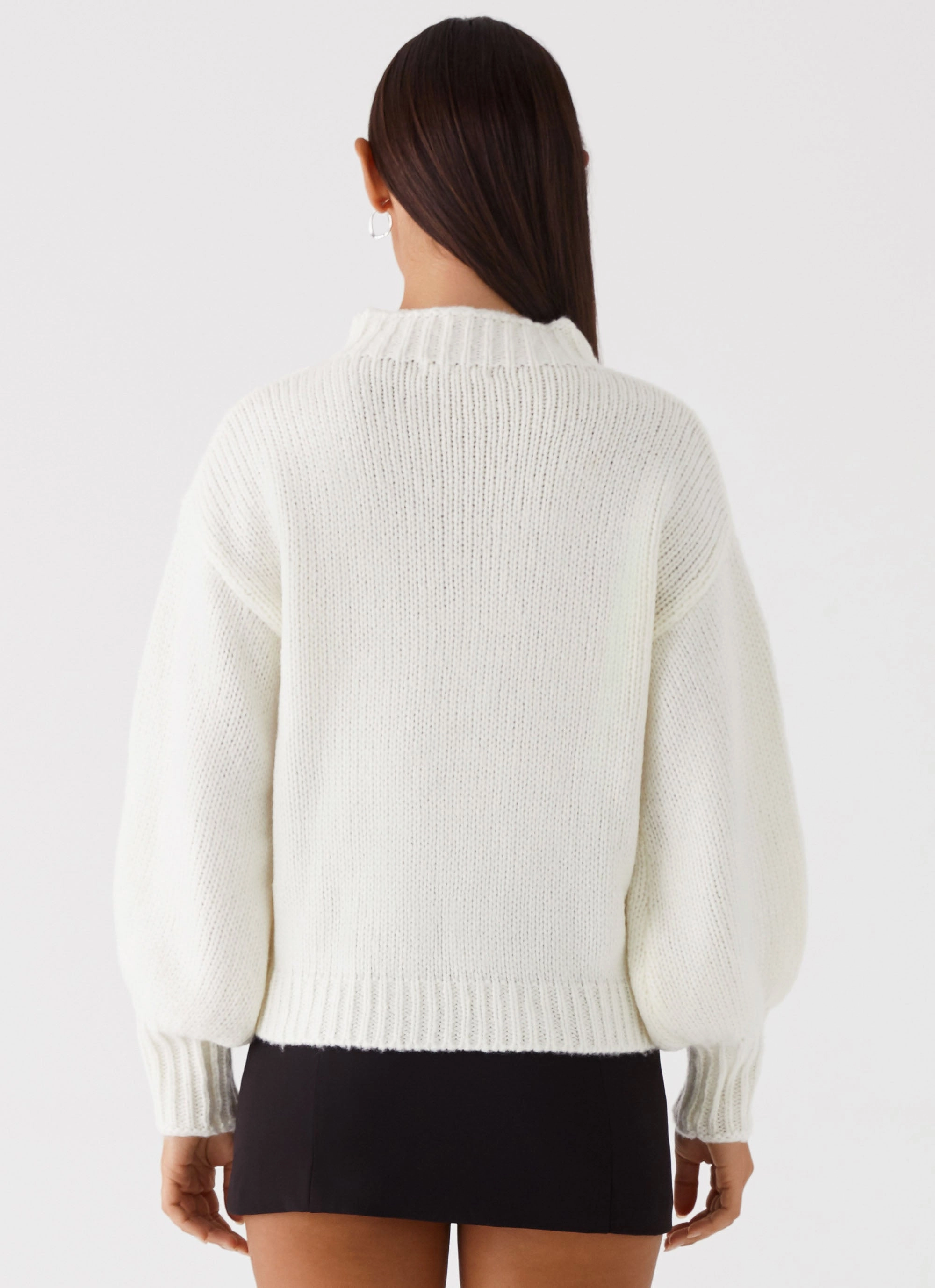 Charleston Knit Jumper - Off White Hard Cover waterproof construction