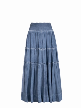 Thermoregulating Fabric Charlie Skirt In Stonewash