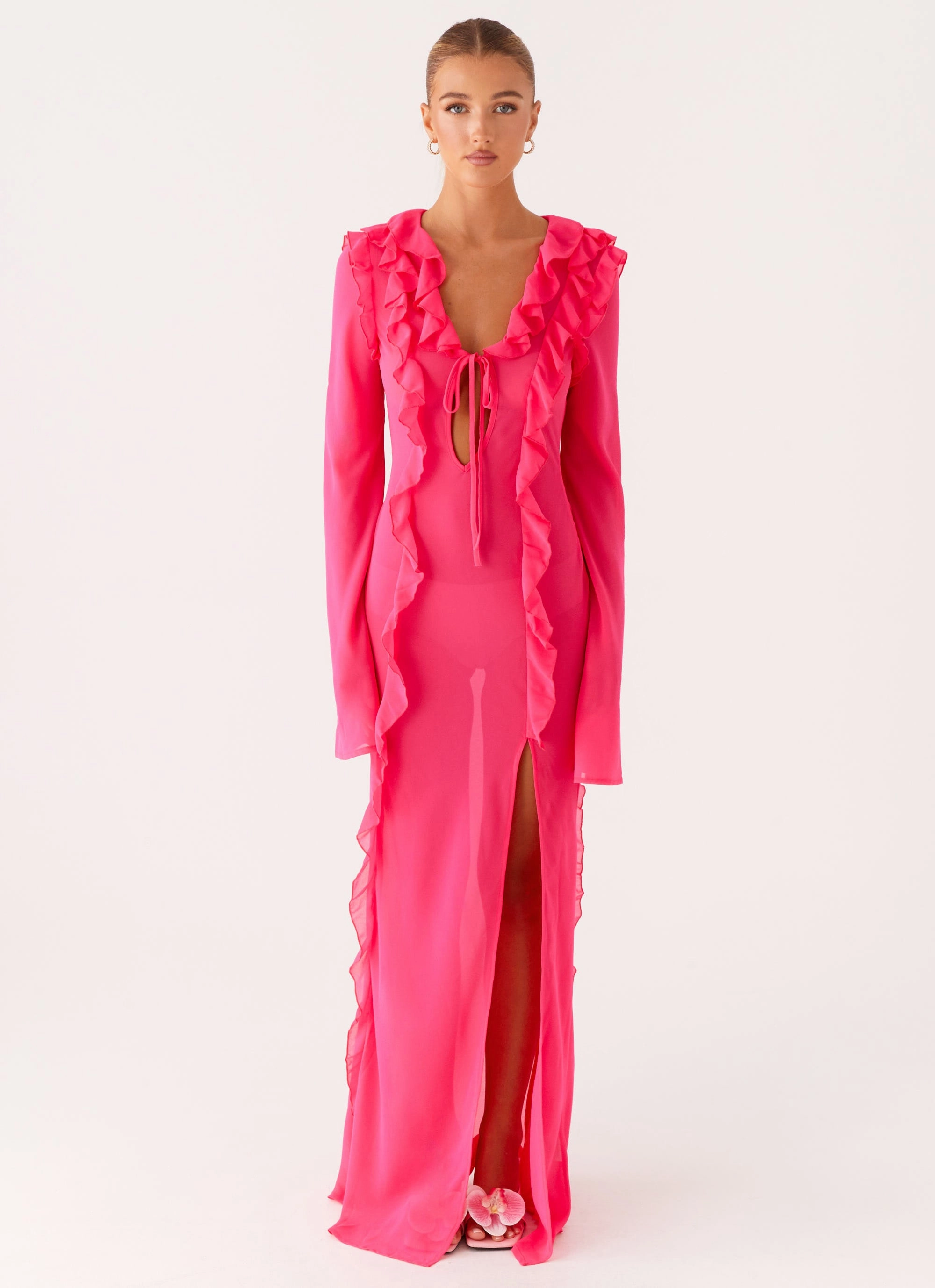 Fall Tone All weather Charlize Maxi Dress - Pink