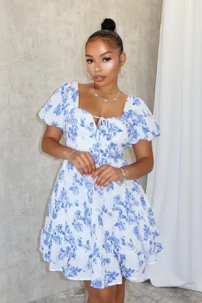 Smooth Blend Cherish Me Floral Ruffle Mini Dress