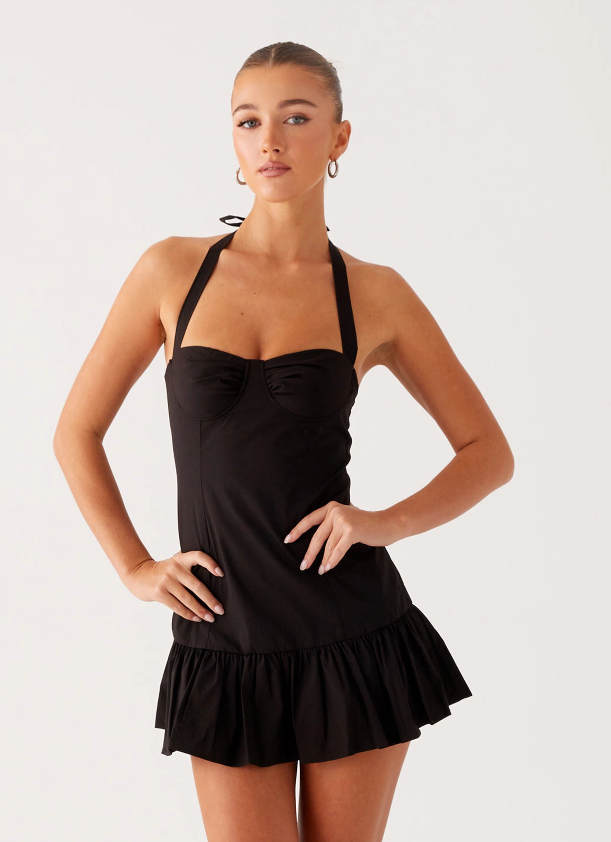 Cheryl Bustier Mini Dress - Black Stylish Choice