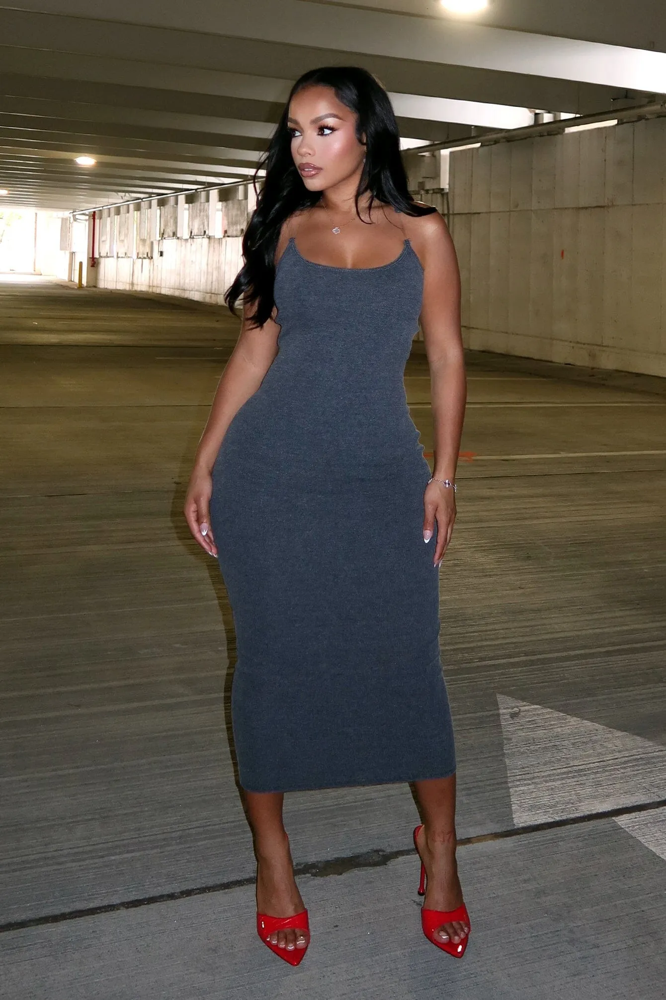 Raymond Mineral Wash Long Dress Daily Essential