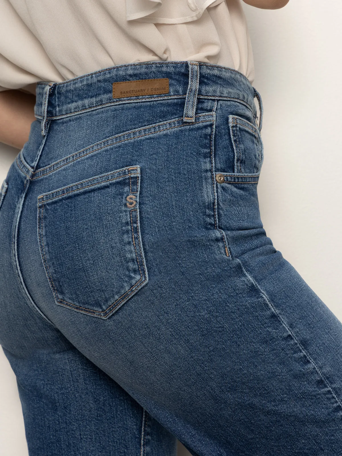Soleil 90's Straight Jean Indigo Medium Travel-Ready