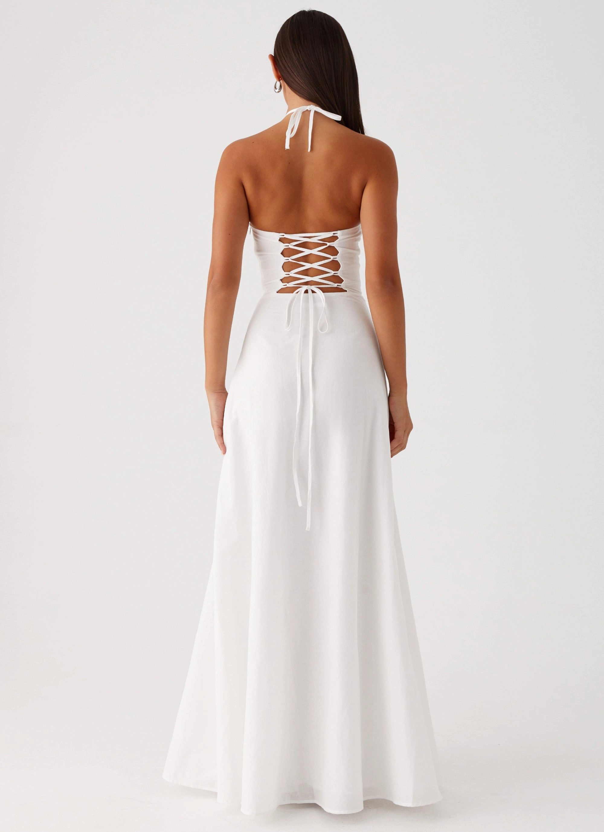 Elegant Comfort Mariella Maxi Dress - White