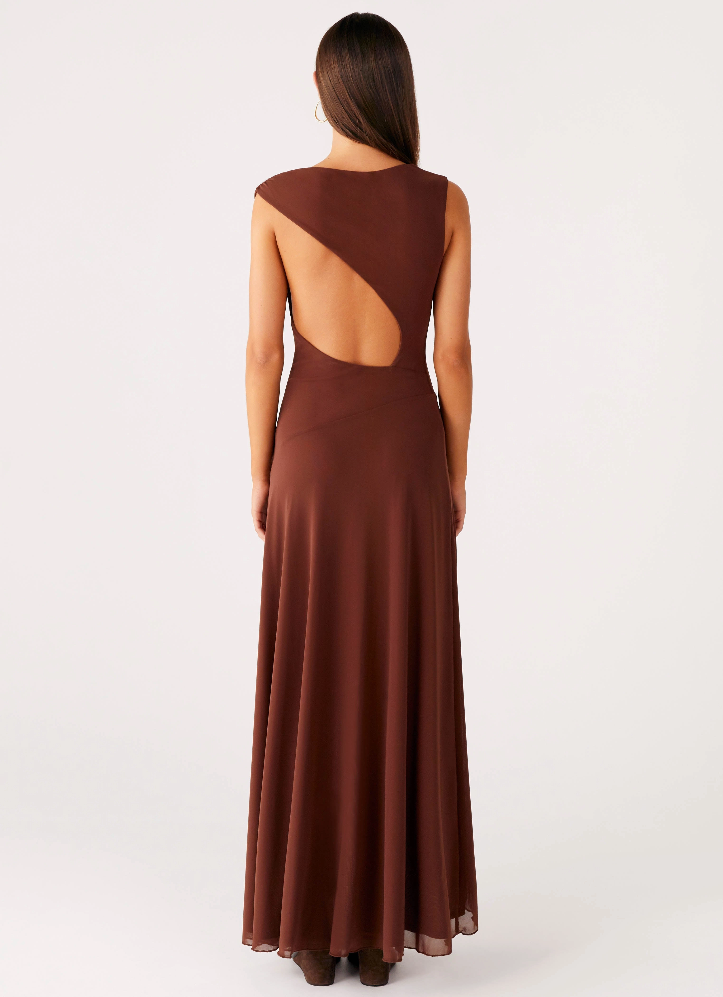 Morning Glow Subtle Edge Danika Maxi Dress - Chocolate