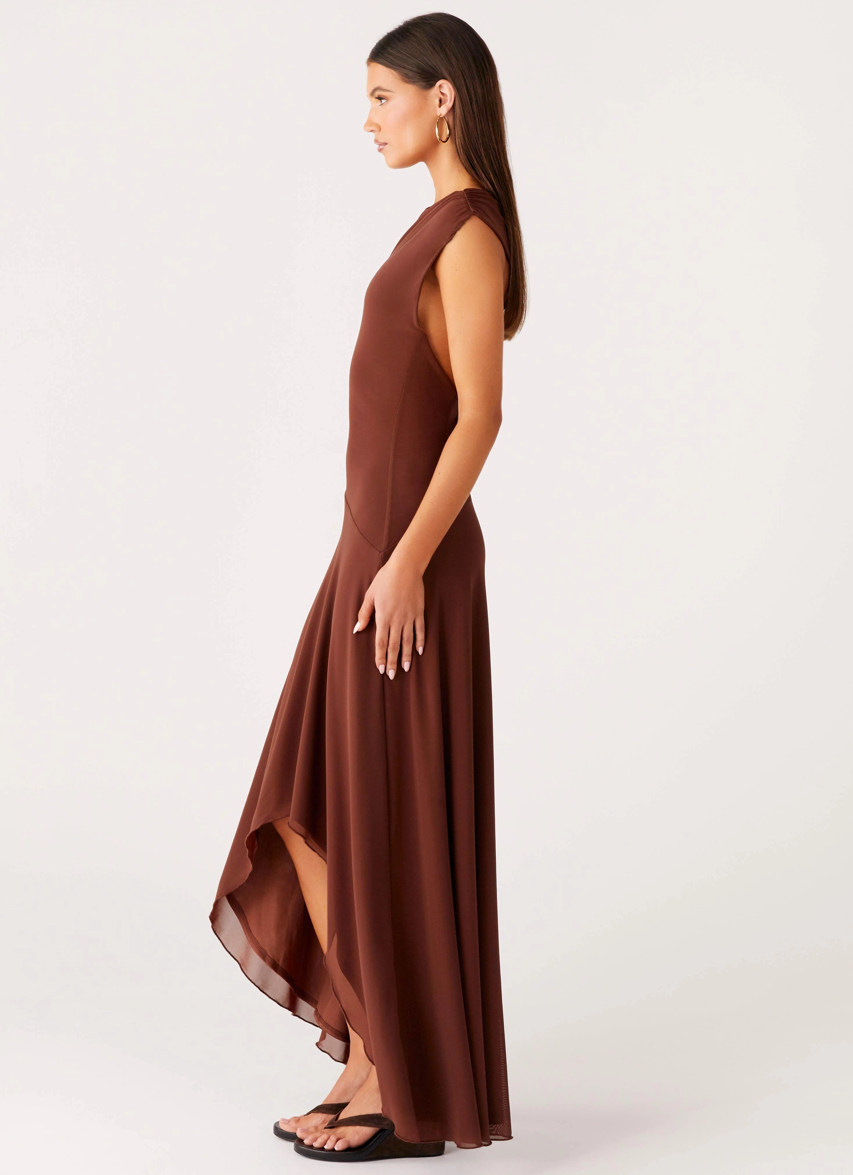 Danika Maxi Dress - Chocolate Tear-resistant