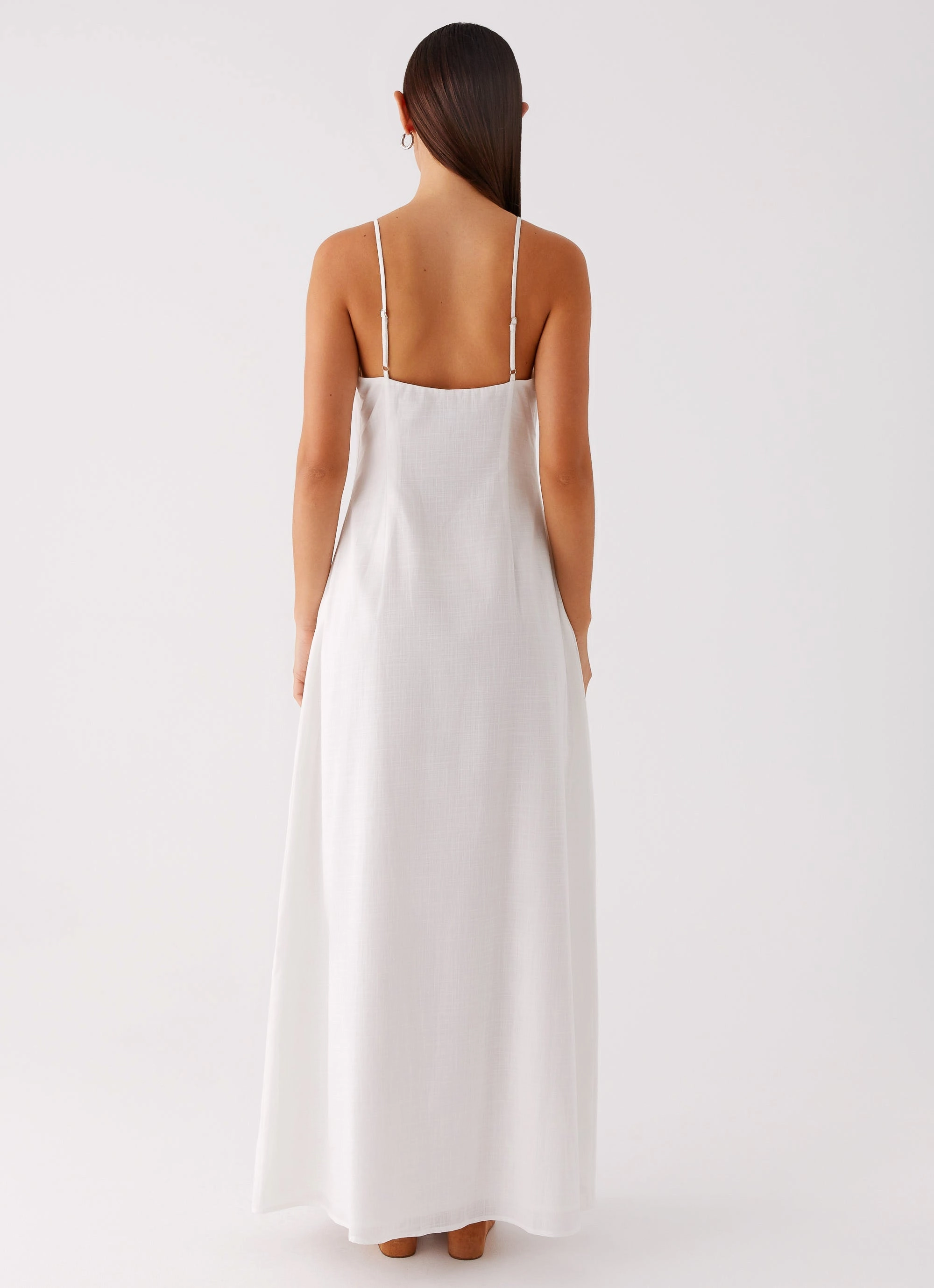 Spring Garden Madeleine Scoop Neck Maxi Dress - Off White