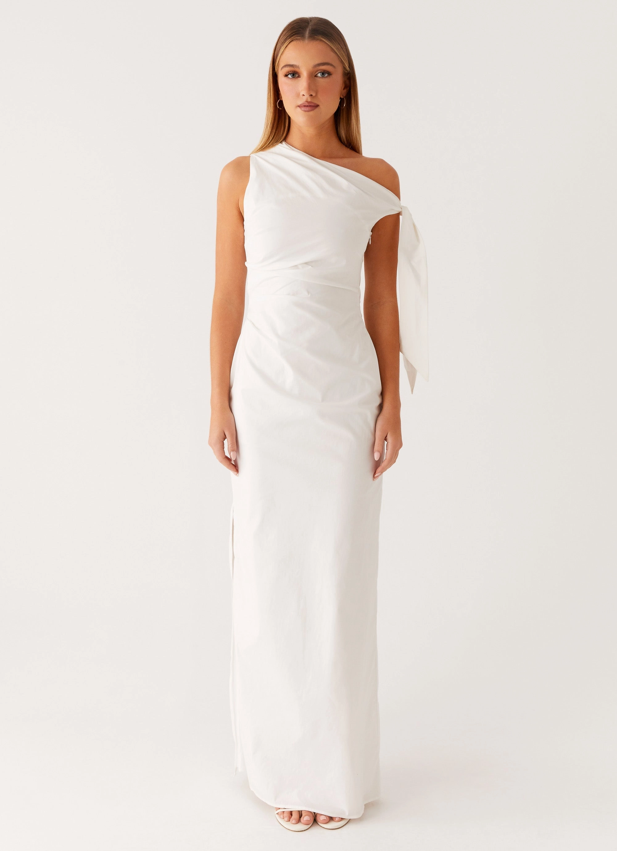 Walk Grace High Cut Marella Maxi Dress - Ivory