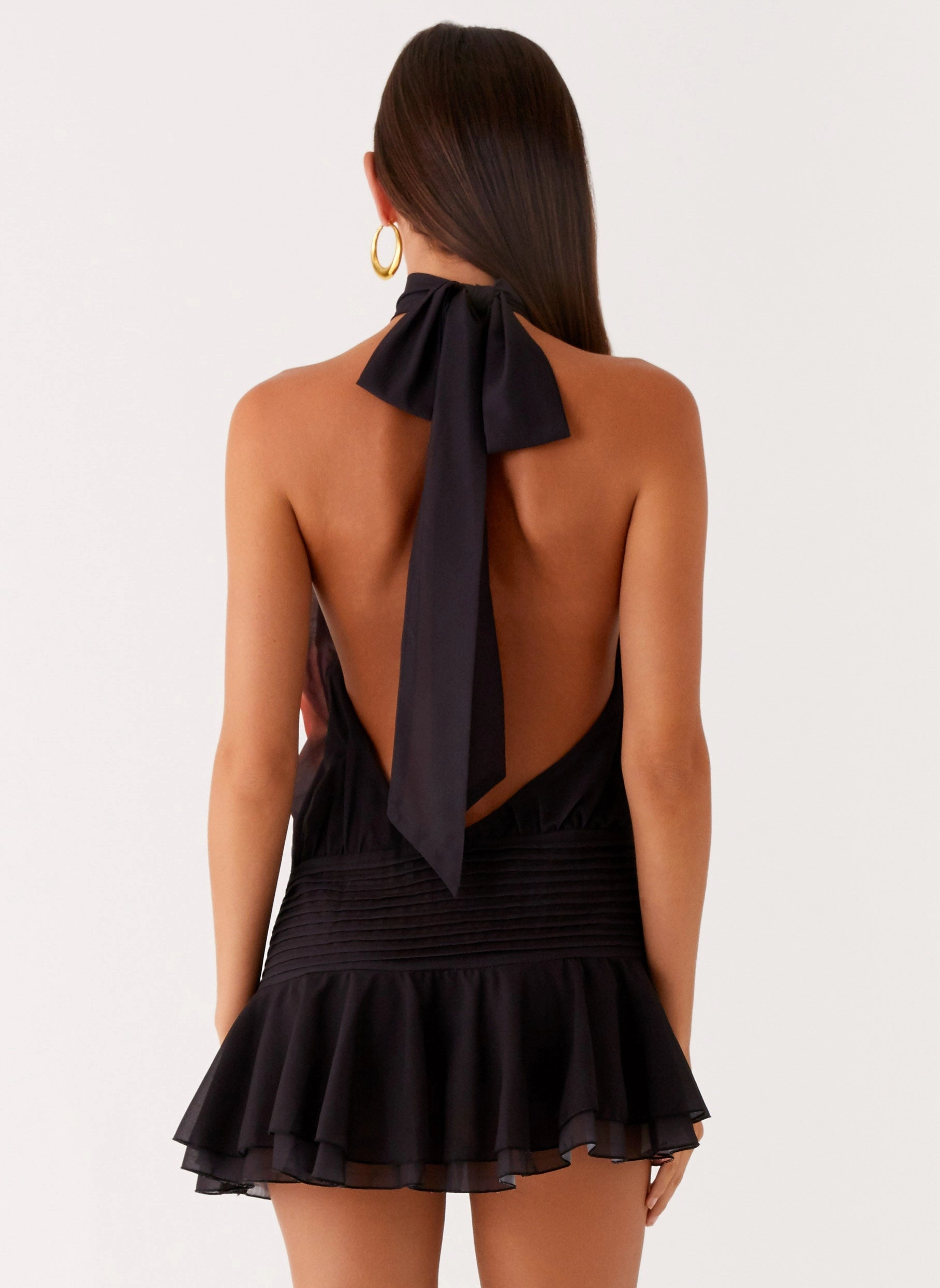 Silky Form Willow Chiffon Mini Dress - Moody Floral