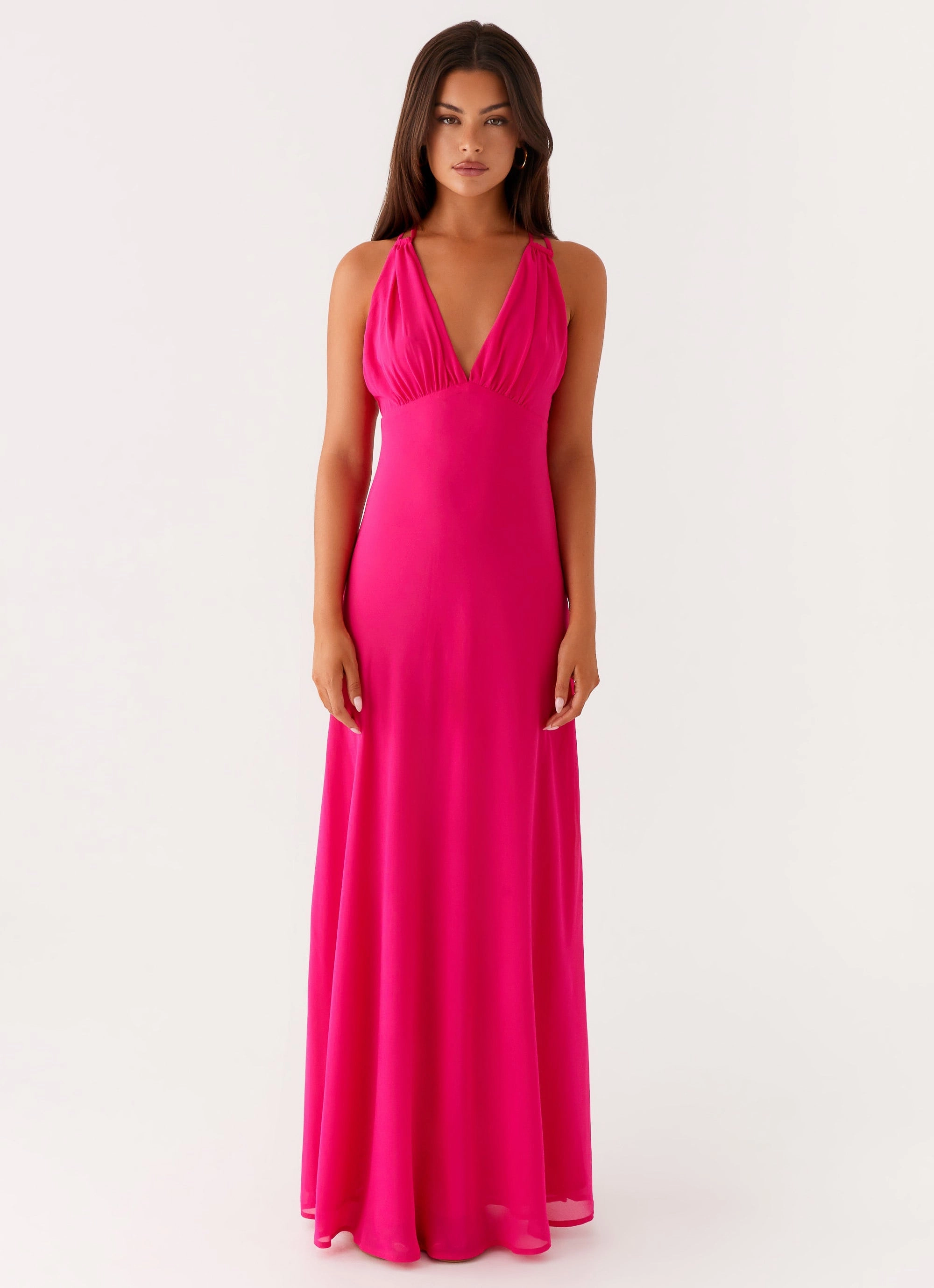 Kacia Maxi Dress - Fuchsia Daytime Mood