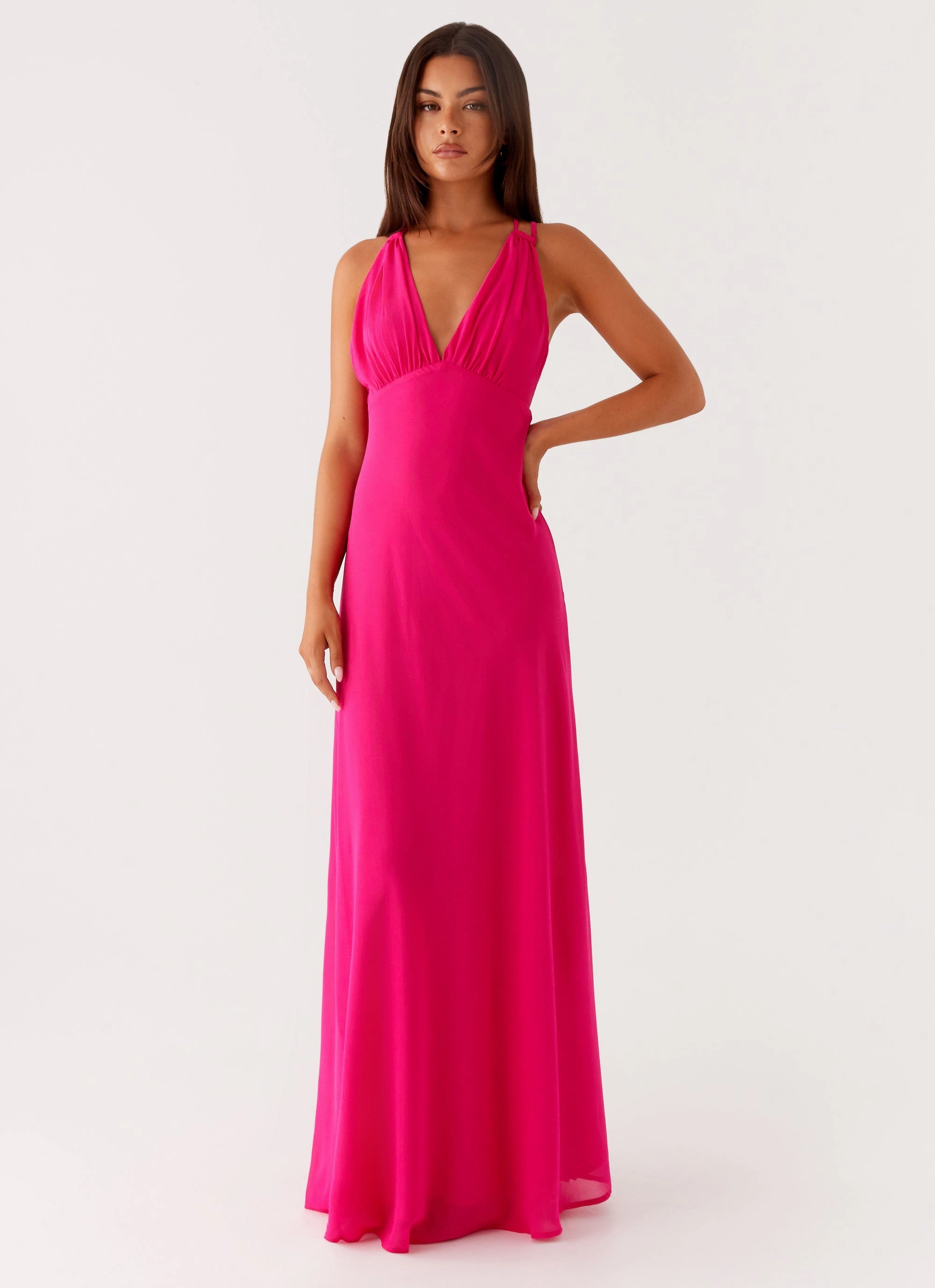 Quick Drying Kacia Maxi Dress - Fuchsia