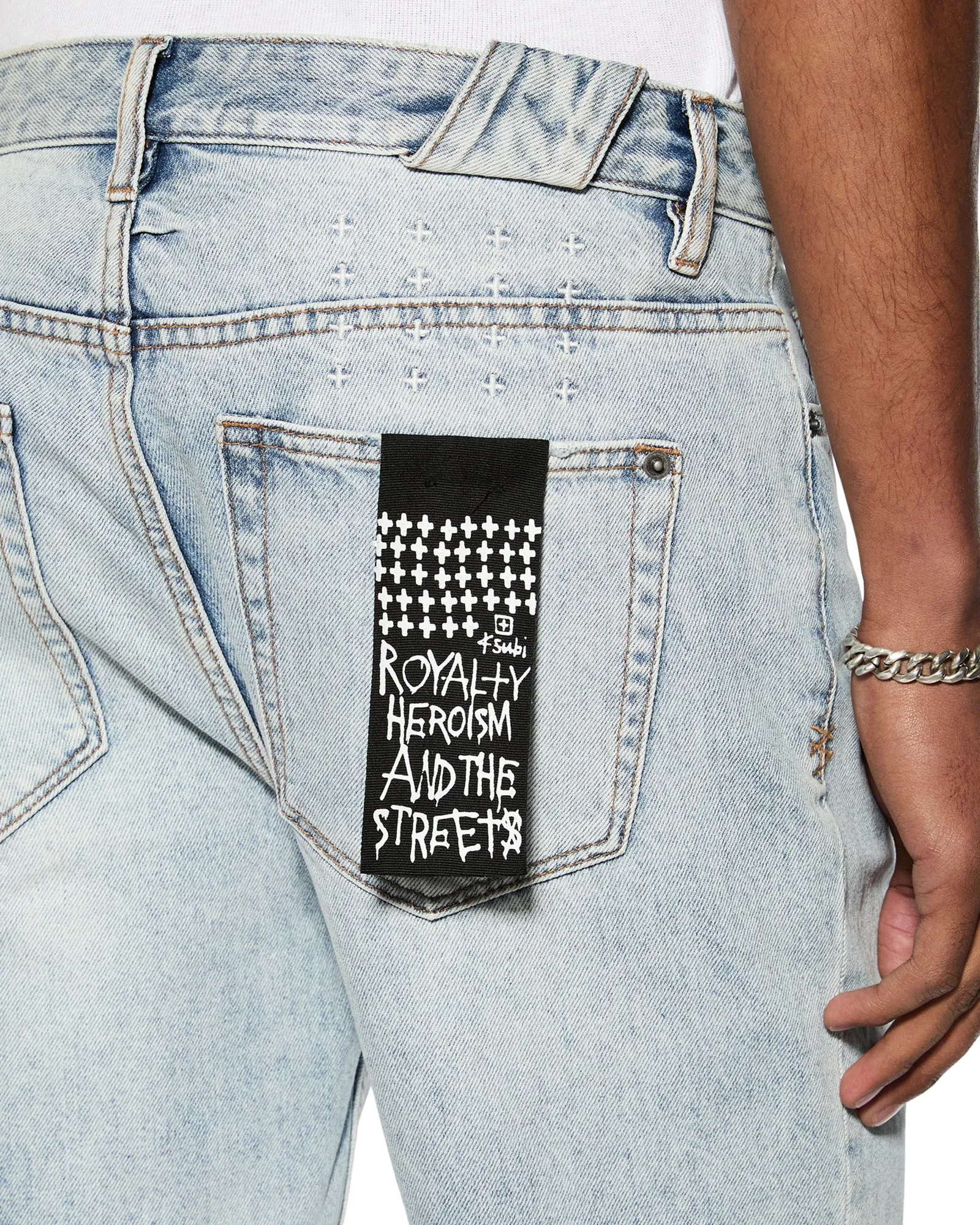 CHOPPER SHORT KARMA TRASHED back-to-school Reflective Trim Detail