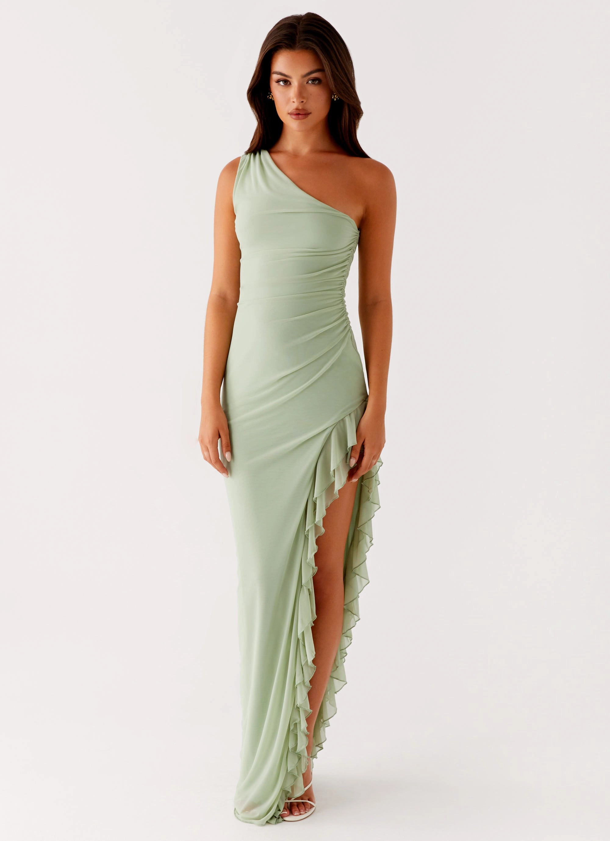 Clarence Maxi Dress - Sage Warm Undertone ReinforcedHem