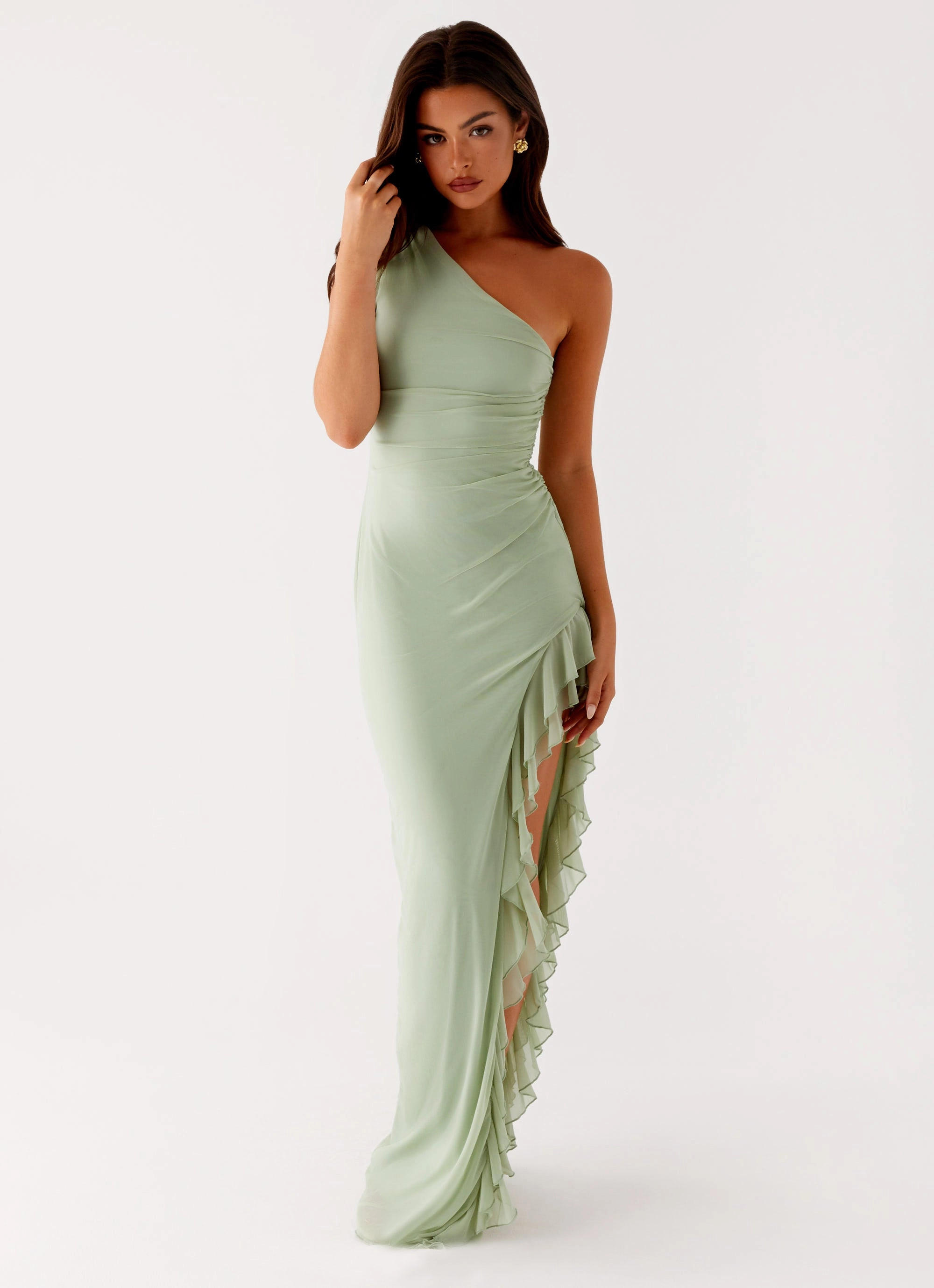 Clarence Maxi Dress - Sage Seasonal Essential Edge Shape