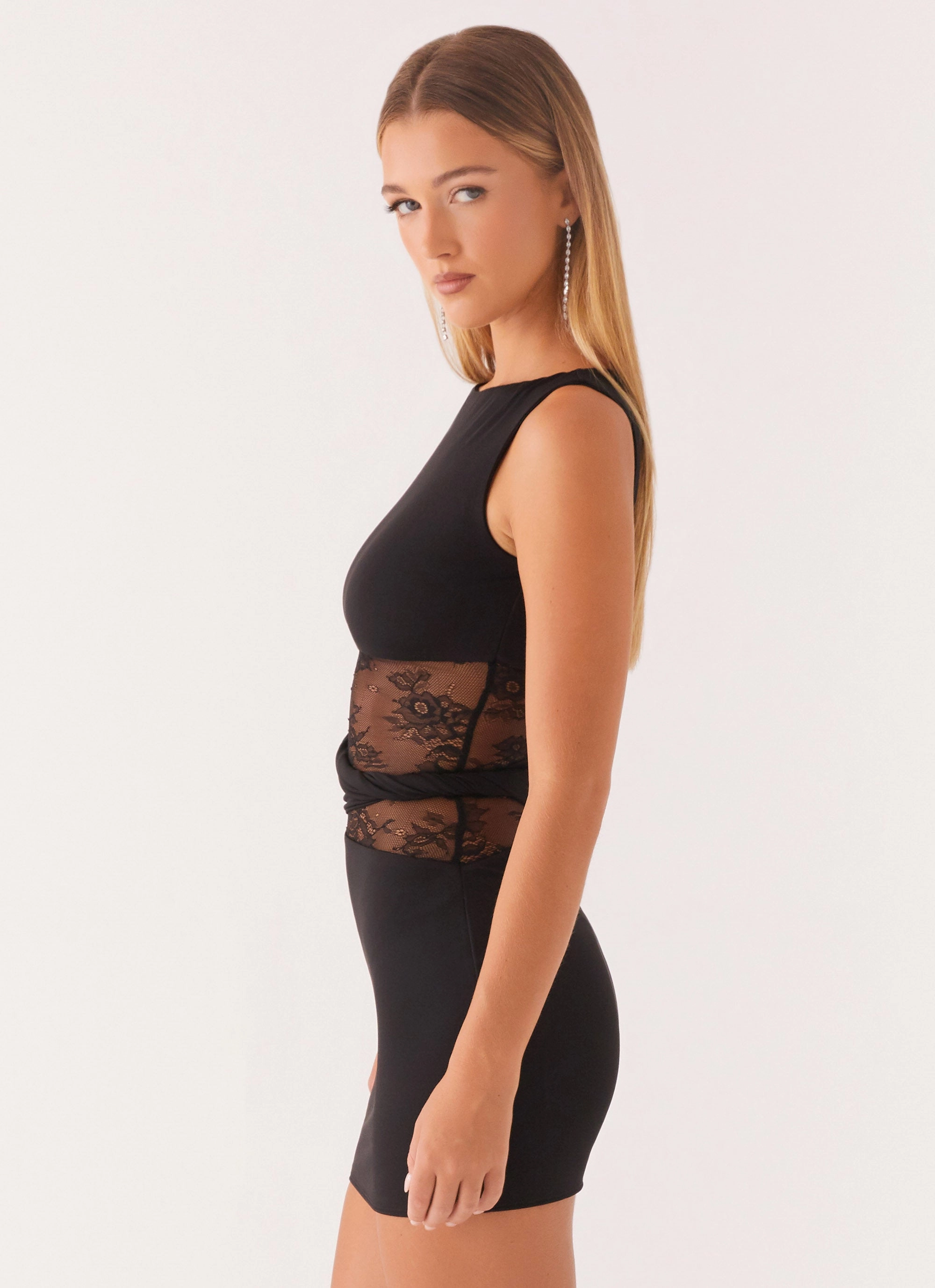 Echo Mini Dress - Black Laidback Mood