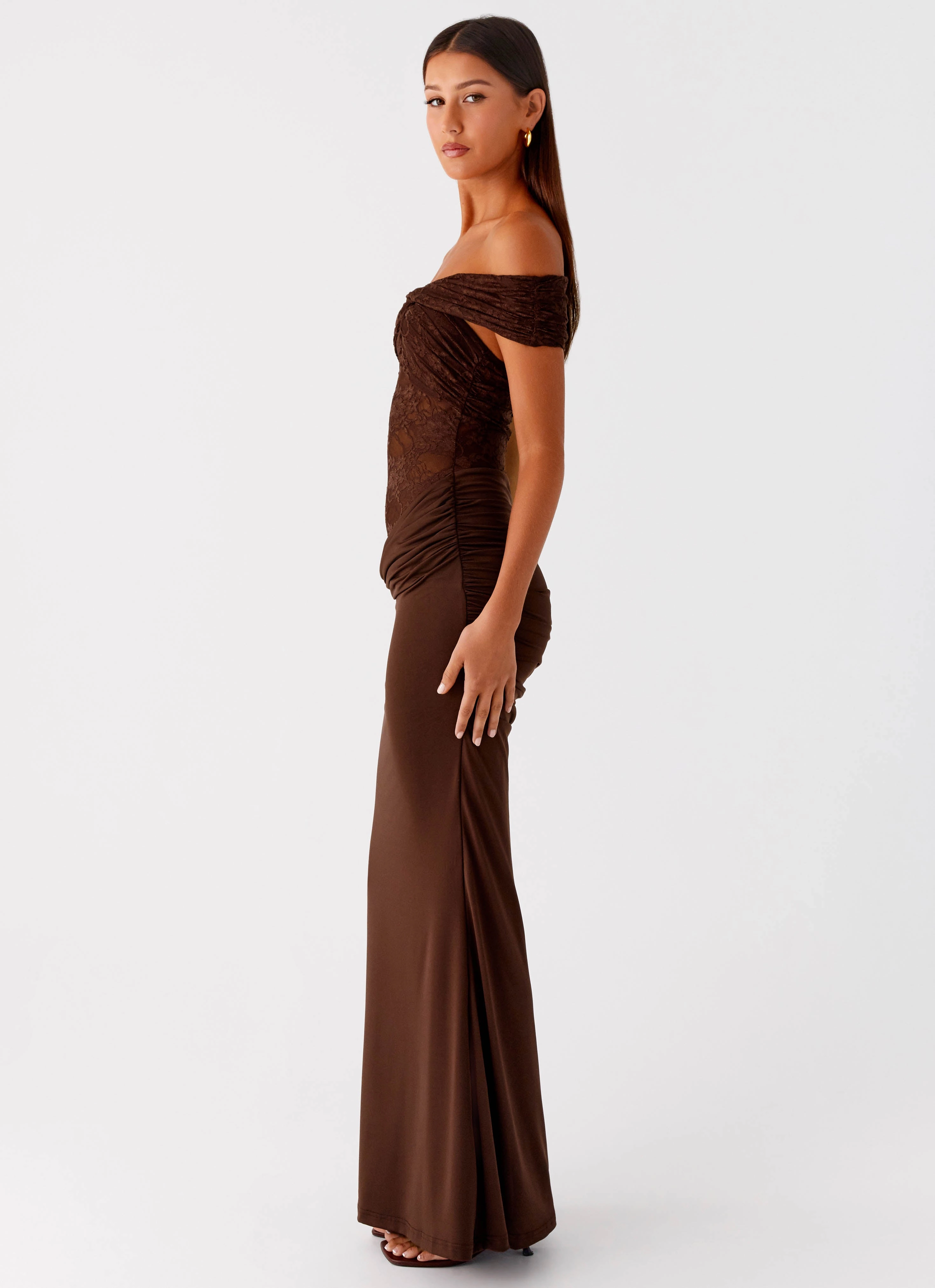 Either Way Maxi Dress - Chocolate Comfy Flex