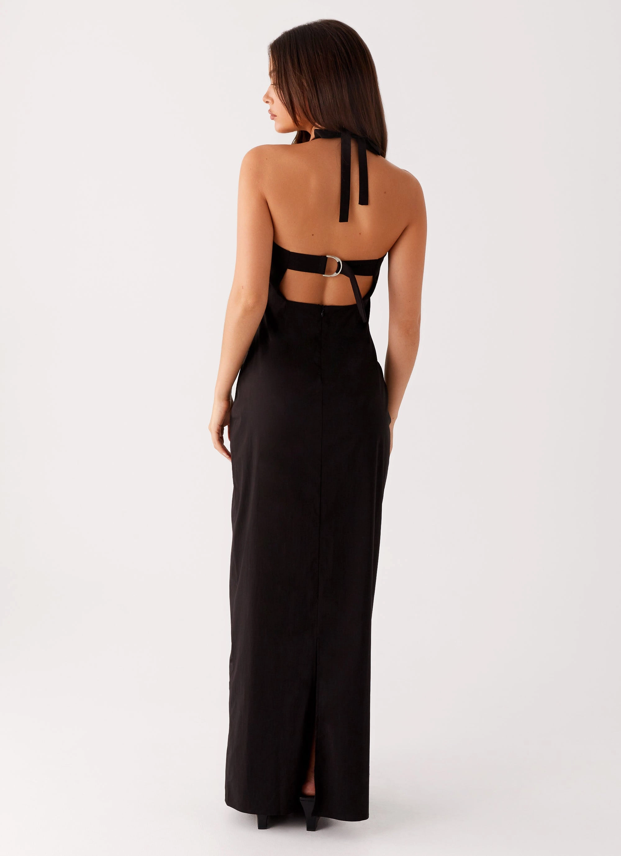 Clean Finish Modern Design Cheryl Maxi Dress - Black