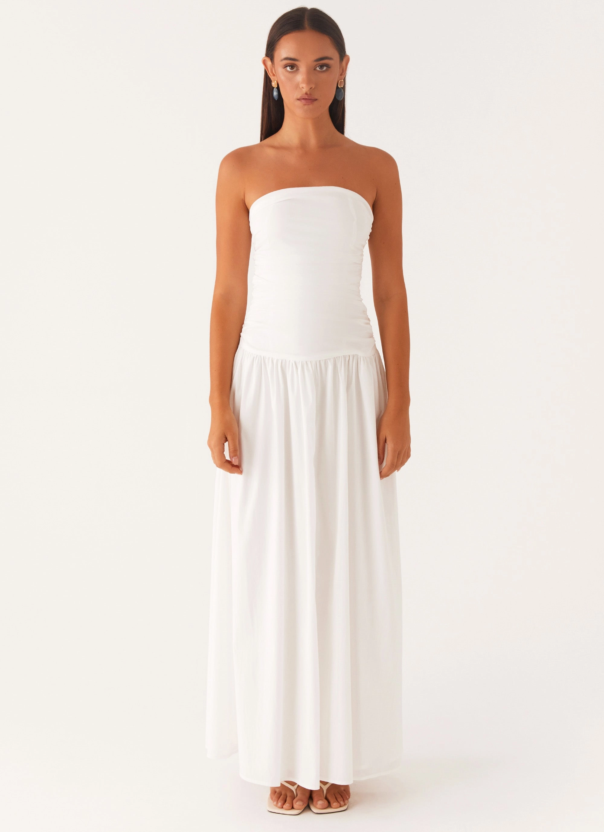 Carmel Maxi Dress - White Sophisticated Touch Everyday Comfort