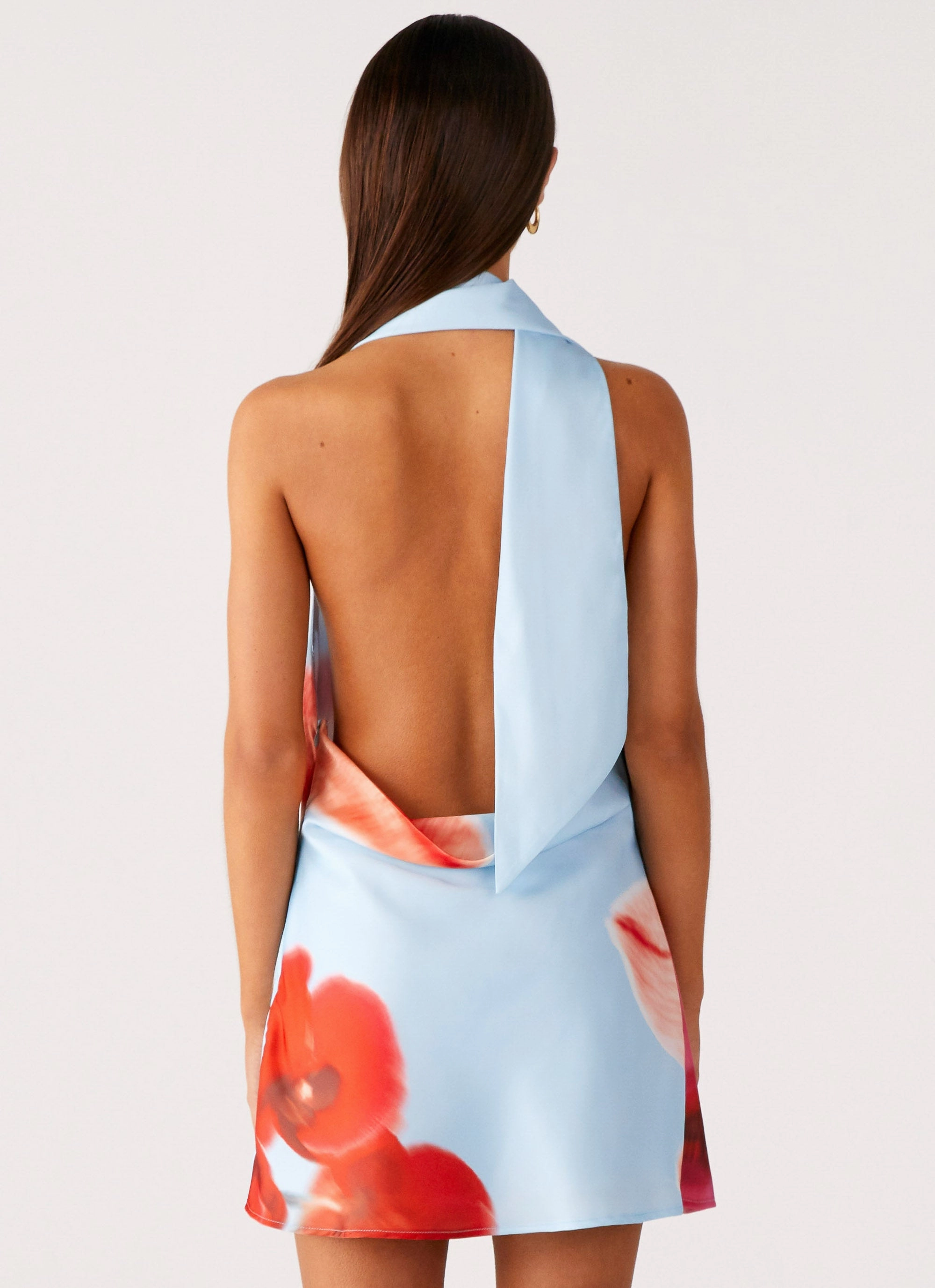 Heidi Mini Dress - Turquoise Bloom Modern Edge